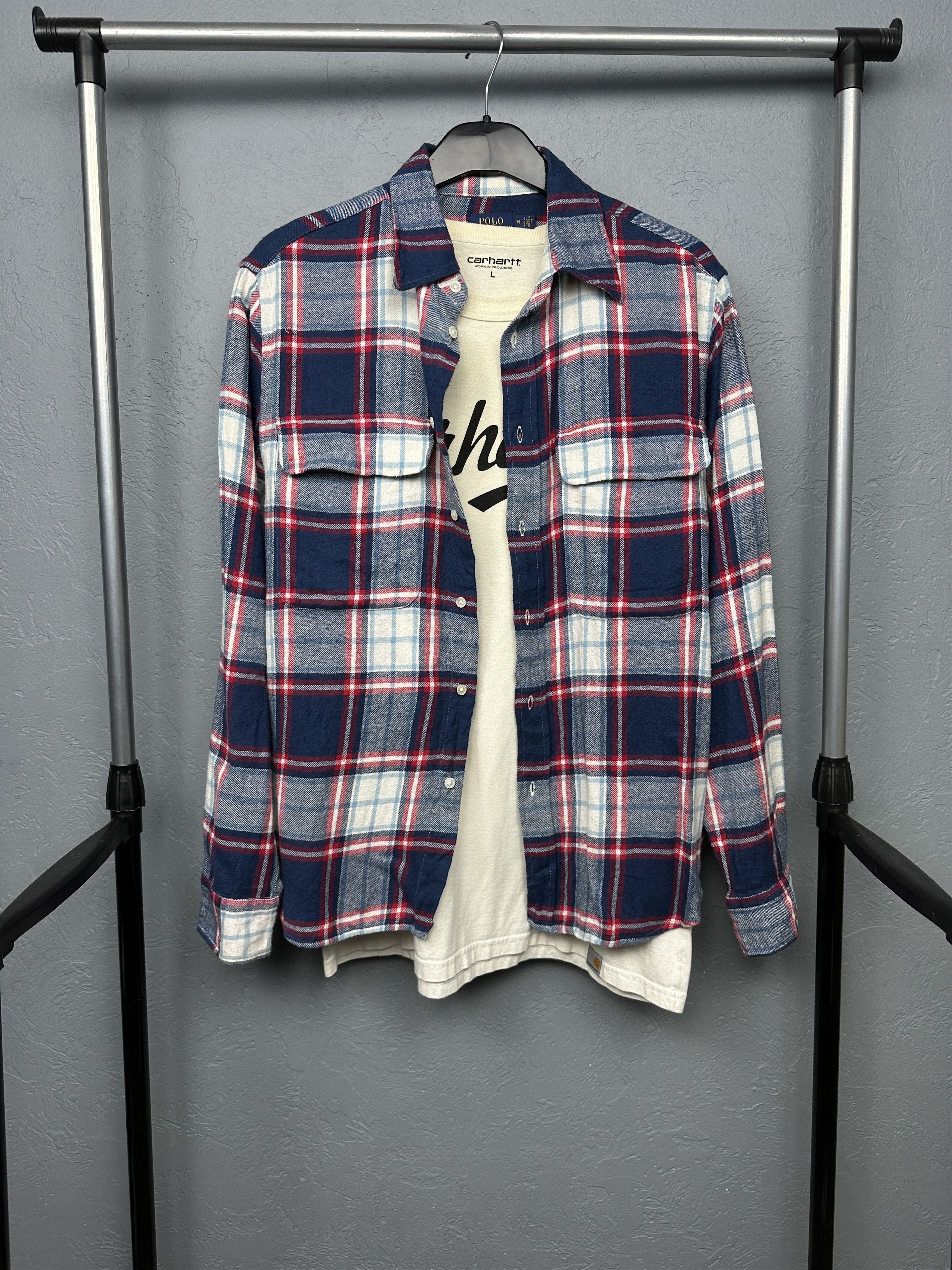 Flannel × Polo Ralph Lauren × Ralph Lauren Polo Ralph Lauren Womens Flannel Plaid Shirt Size M / US 6-8 / IT 42-44 - 1 Thumbnail