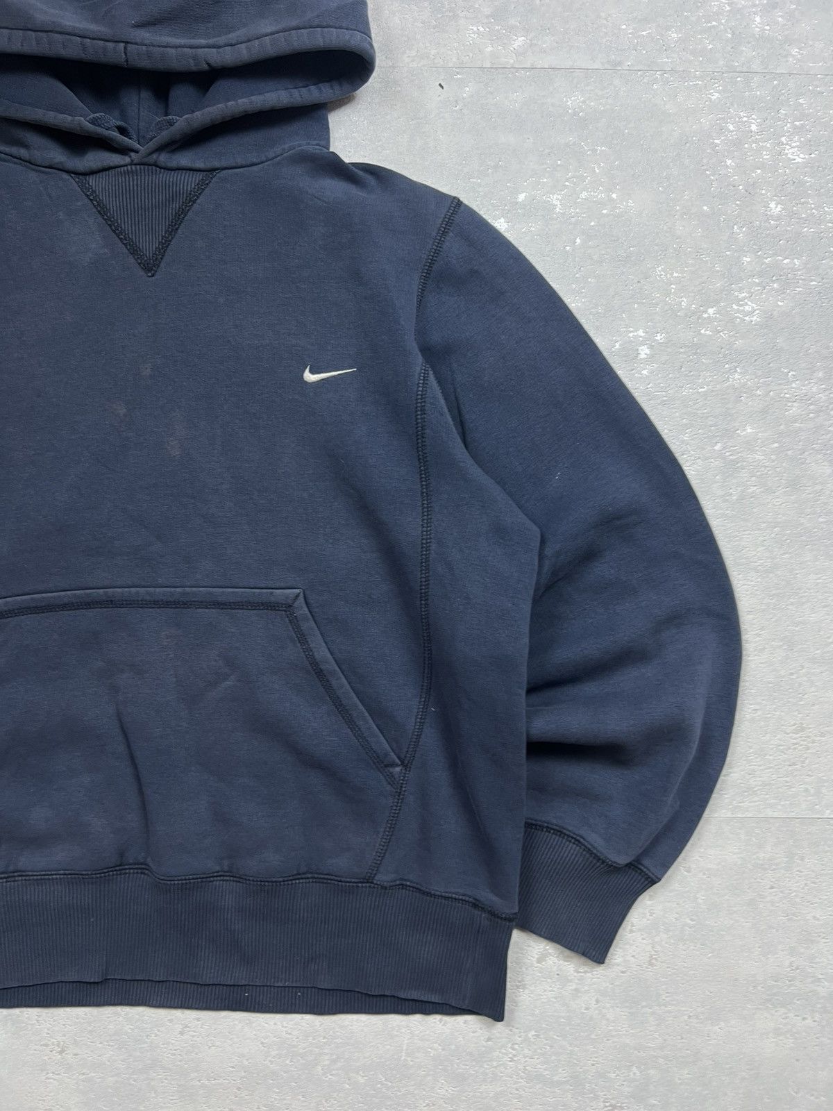 Nike 90s Nike Swoosh Vintage Y2K Oversized Blank Retro Hoodie Size US S / EU 44-46 / 1 - 3 Thumbnail
