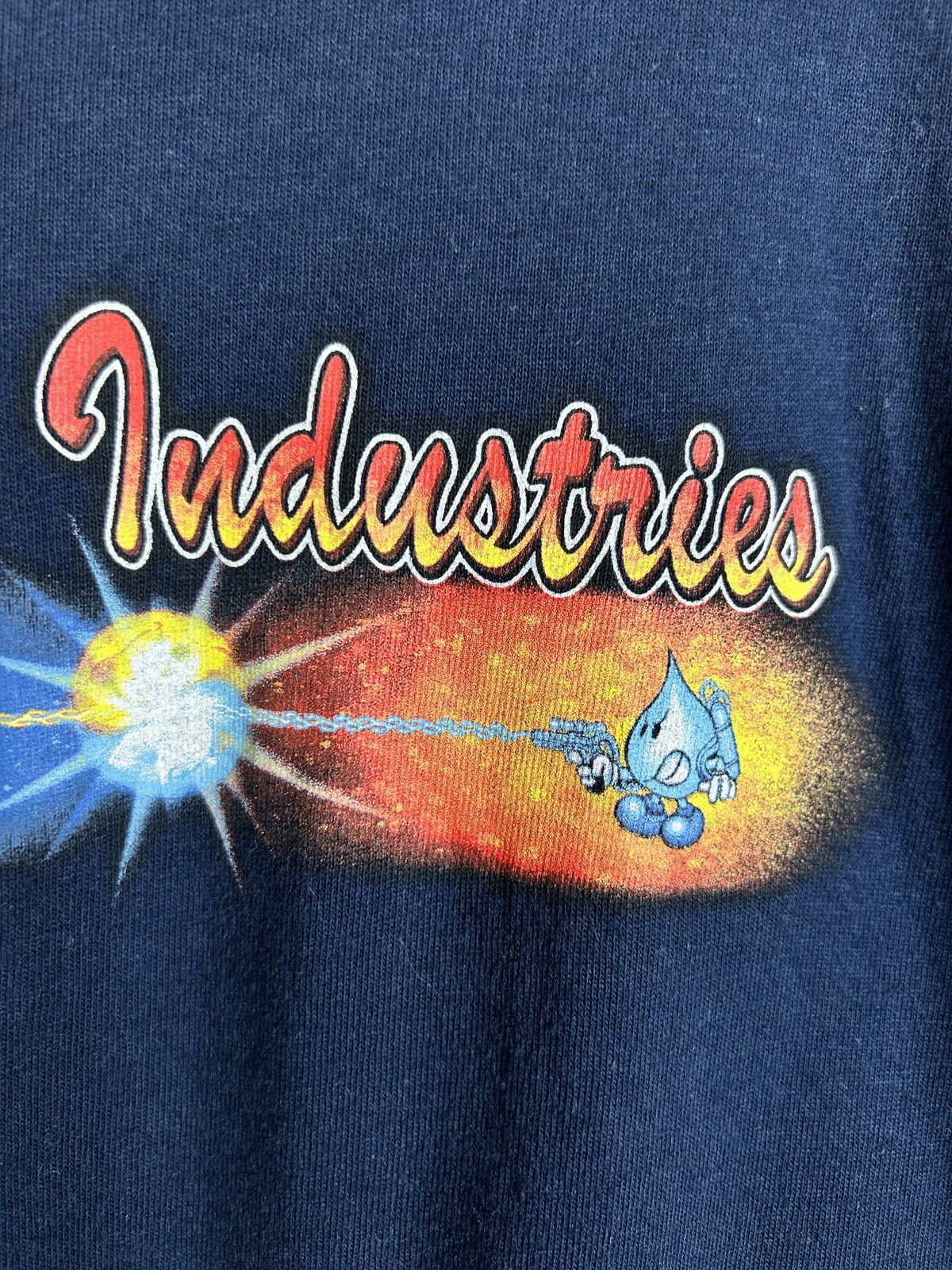 Vintage 90s World Industries Wet Willy vs Flame Boy T-Shirt M Blue Size US M / EU 48-50 / 2 - 4 Thumbnail