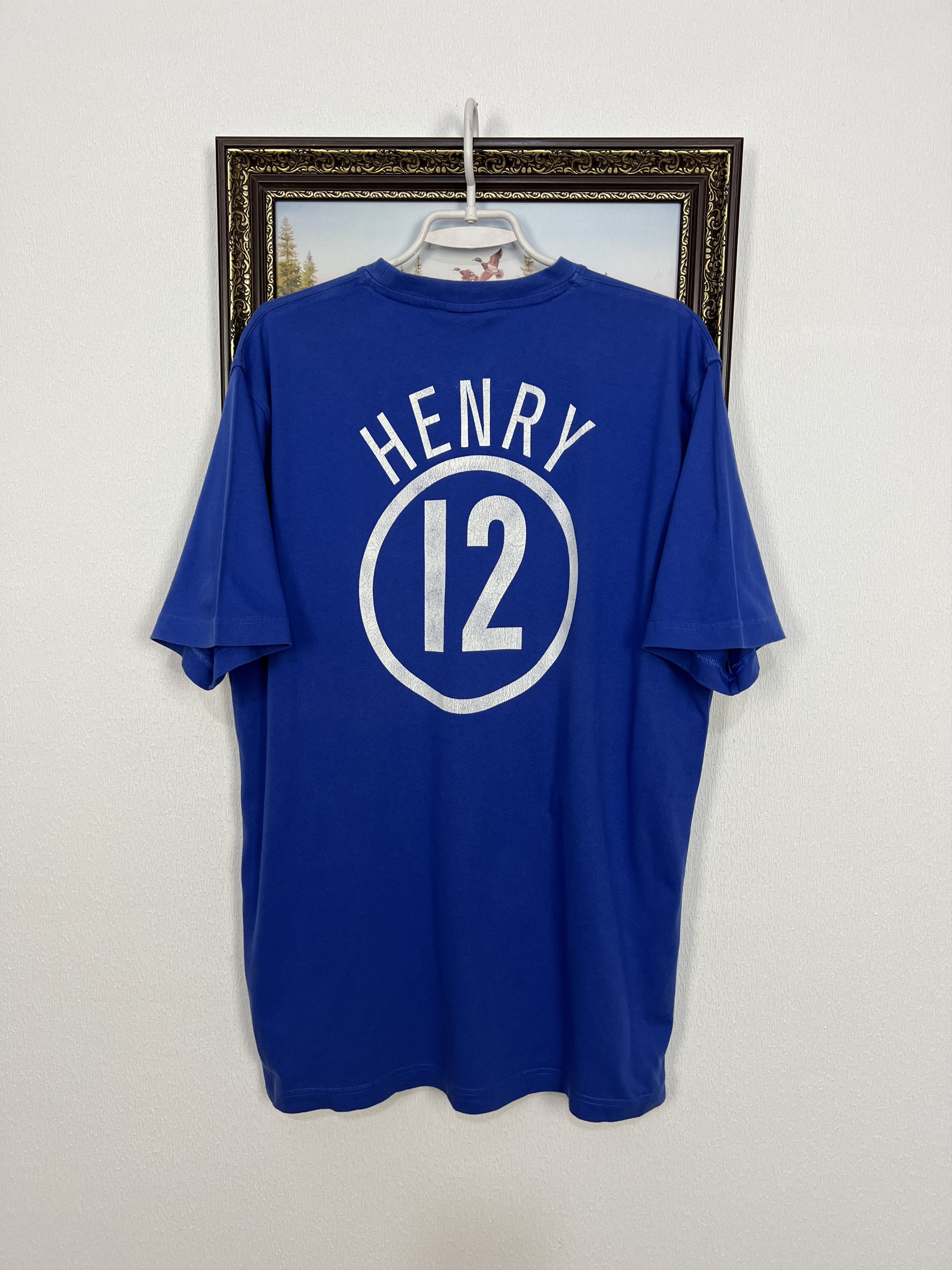 Nike Vintage Nike France Football Train Shirt #12 Henry Blue Size US XL / EU 56 / 4 - 12 Thumbnail