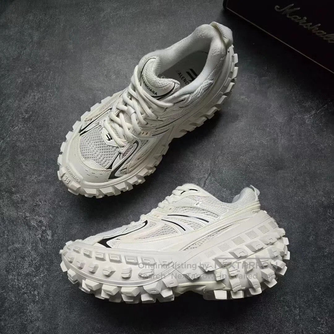 Balenciaga balenciaga defender black and white sneakers. Size US 7.5 / EU 40-41 - 4 Thumbnail