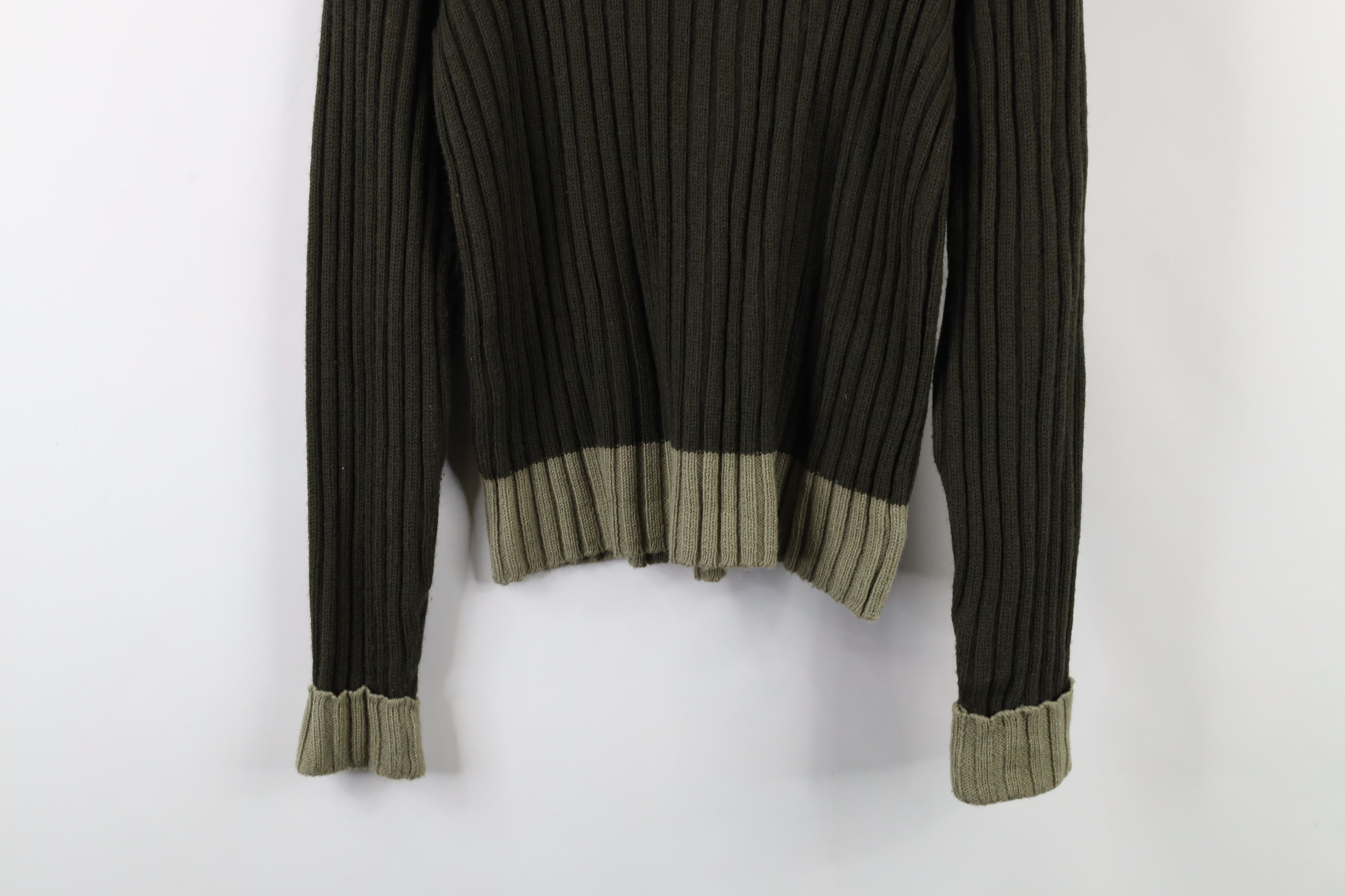 Vintage Vintage 90s Streetwear Chunky Ribbed Knit Mock Neck Sweater Size M / US 6-8 / IT 42-44 - 9 Thumbnail