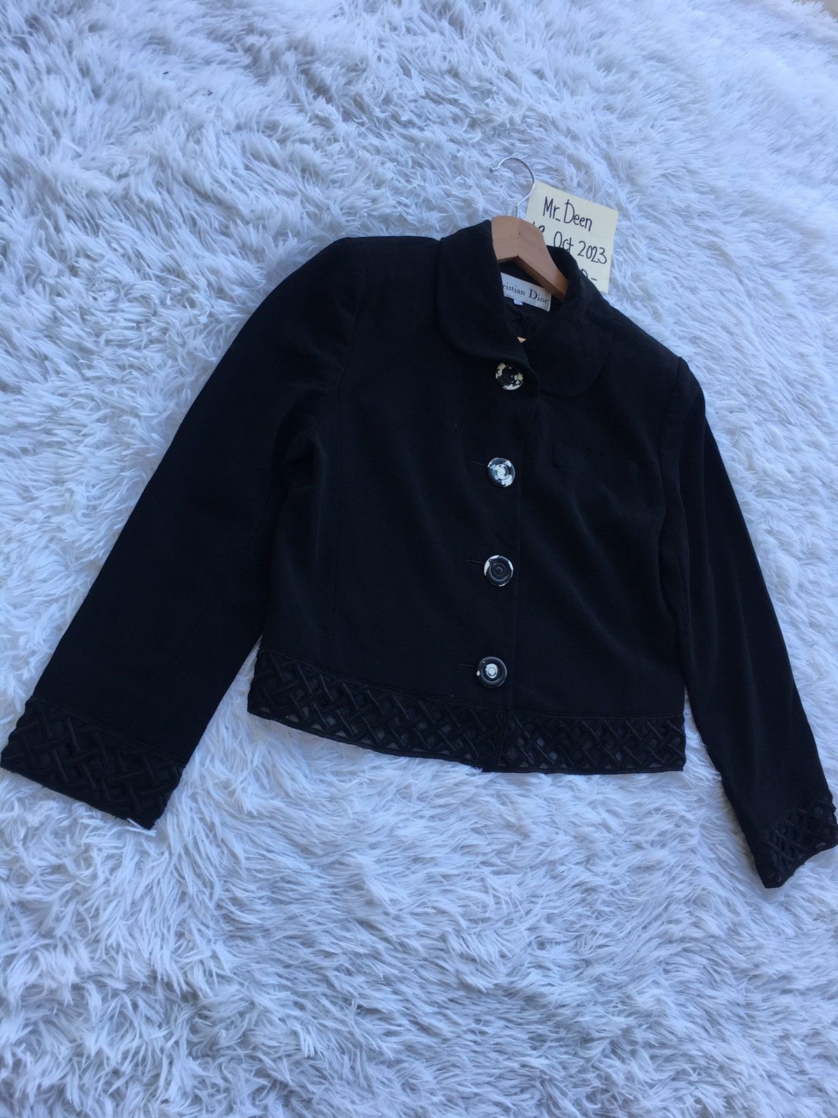 Christian Dior Monsieur Rare Vintage 90s Christian Dior Low Cut Blazer Women Size M / US 6-8 / IT 42-44 - 3 Thumbnail