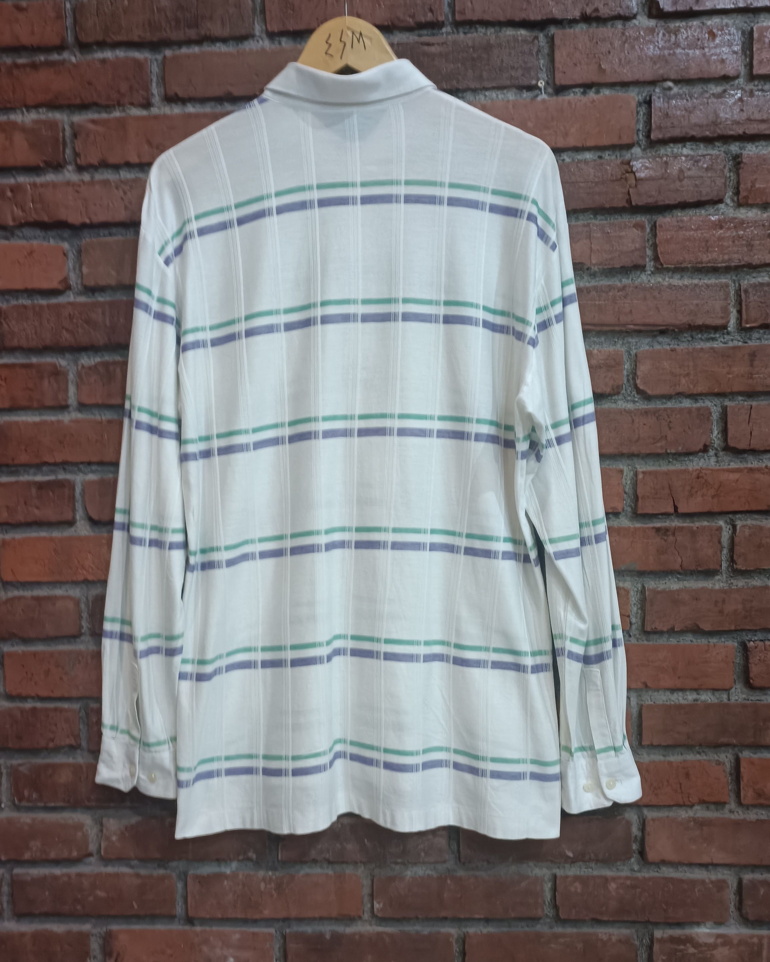 Levi's Vintage Clothing × Yves Saint Laurent Vintage Yves Saint laurent YSL Striped Pullover L/S Shirt Size US L / EU 52-54 / 3 - 2 Thumbnail