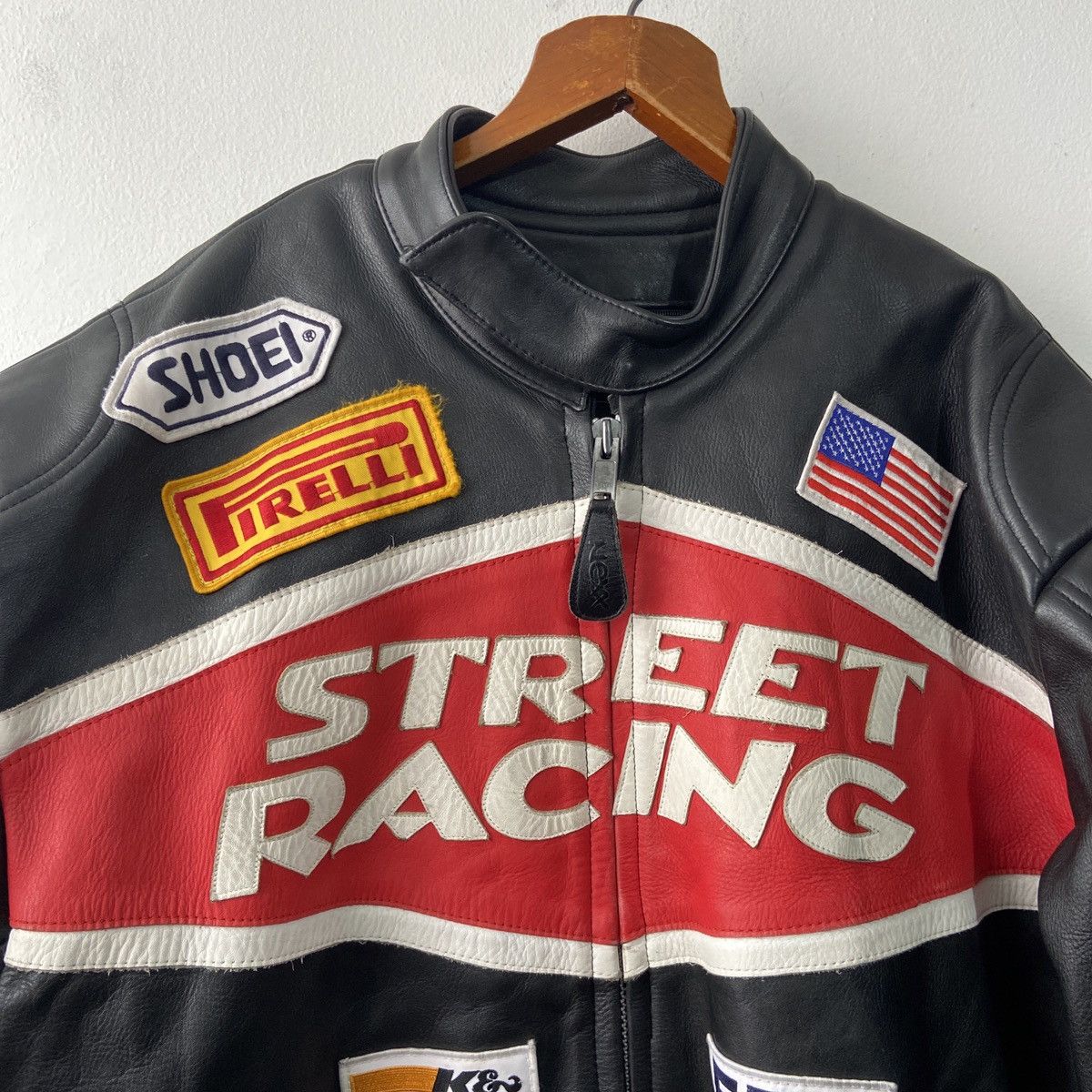 Vintage Nexx Unlimited Leather Motorcycle Racer Jacket Size US XXL / EU 58 / 5 - 3 Thumbnail