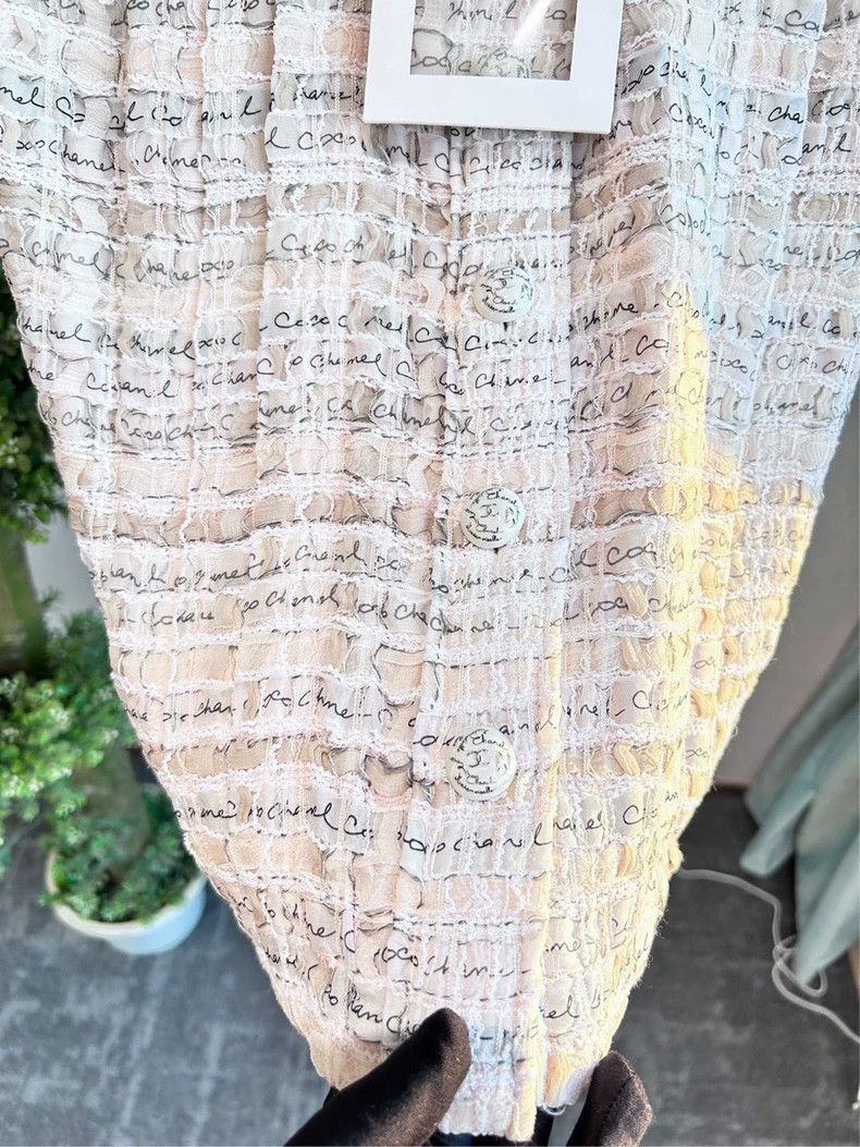 Chanel Chanel 22 Early Spring Light Pink Woven Vest Size XS / US 0-2 / IT 36-38 - 2 Thumbnail