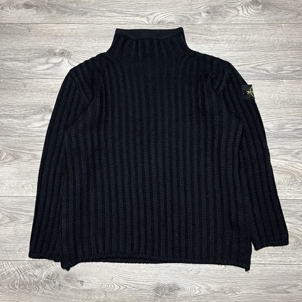 Stone Island Stone Island Vintage Rare Knitted Sweater XL size Black Size US XL / EU 56 / 4 - 1 Thumbnail