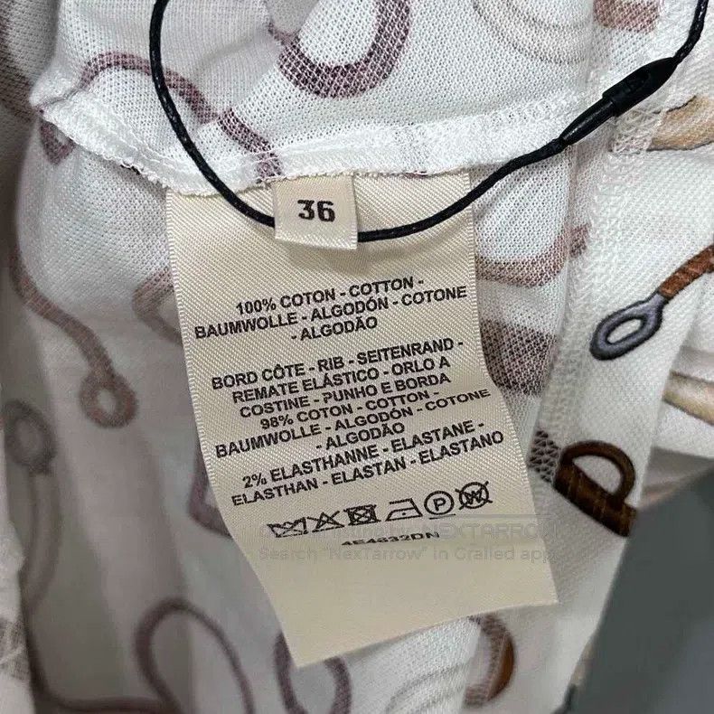 Hermes Hermes Horse Tack Pattern Short Sleeve Size XS / US 0-2 / IT 36-38 - 5 Thumbnail
