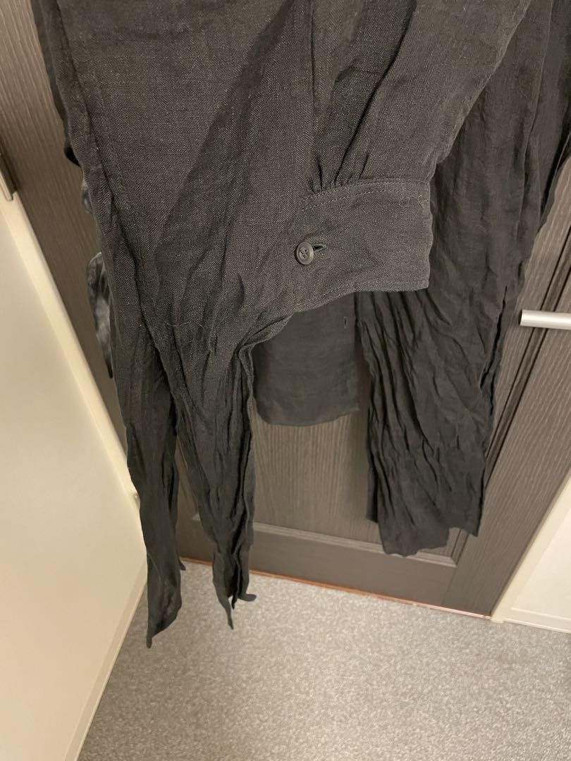 Yohji Yamamoto POUR HOMME 24ss Linen-dyed long blouse HS-B25-305 Size US M / EU 48-50 / 2 - 3 Thumbnail