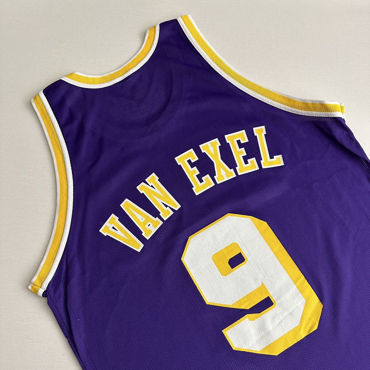 NBA × Vintage VINTAGE 90s NICK VAN EXEL LA LAKERS NBA CHAMPION JERSEY Size US L / EU 52-54 / 3 - 10 Thumbnail
