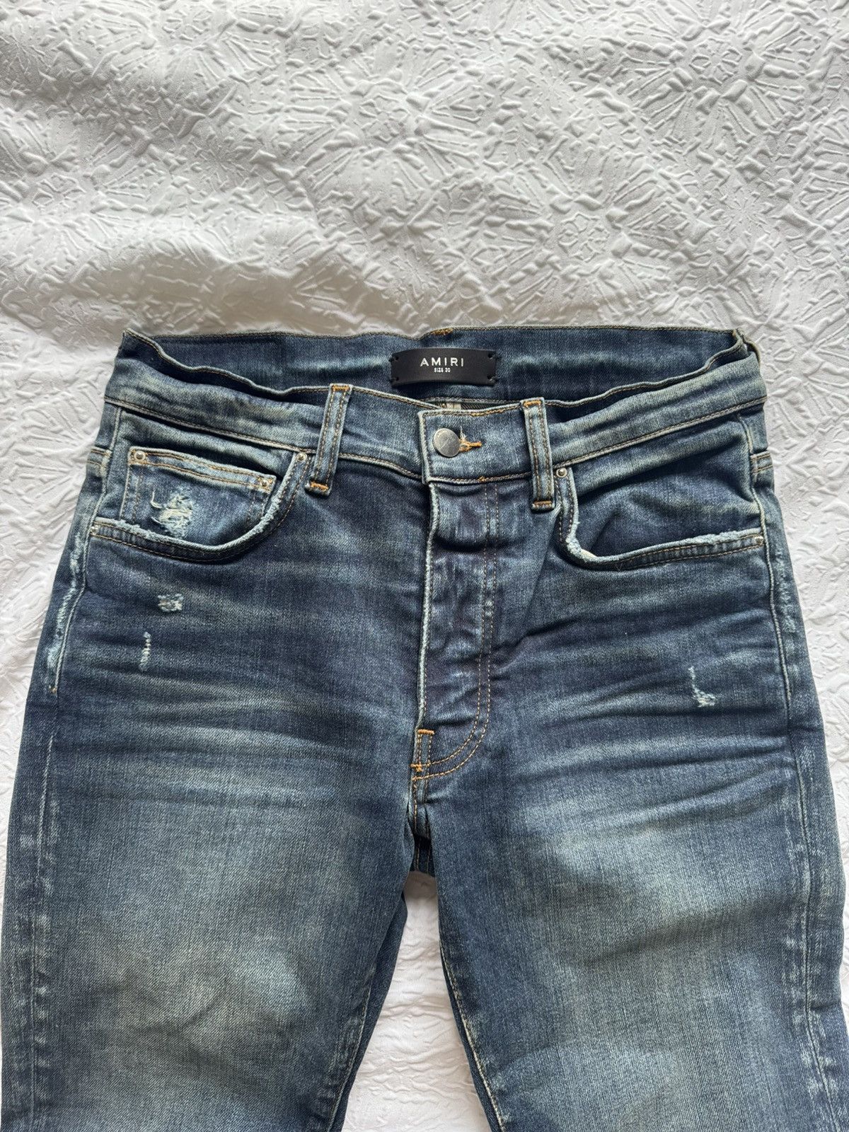 Amiri Amiri Deep Classic Indigo Stack Jeans Size US 30 / EU 46 - 10 Thumbnail
