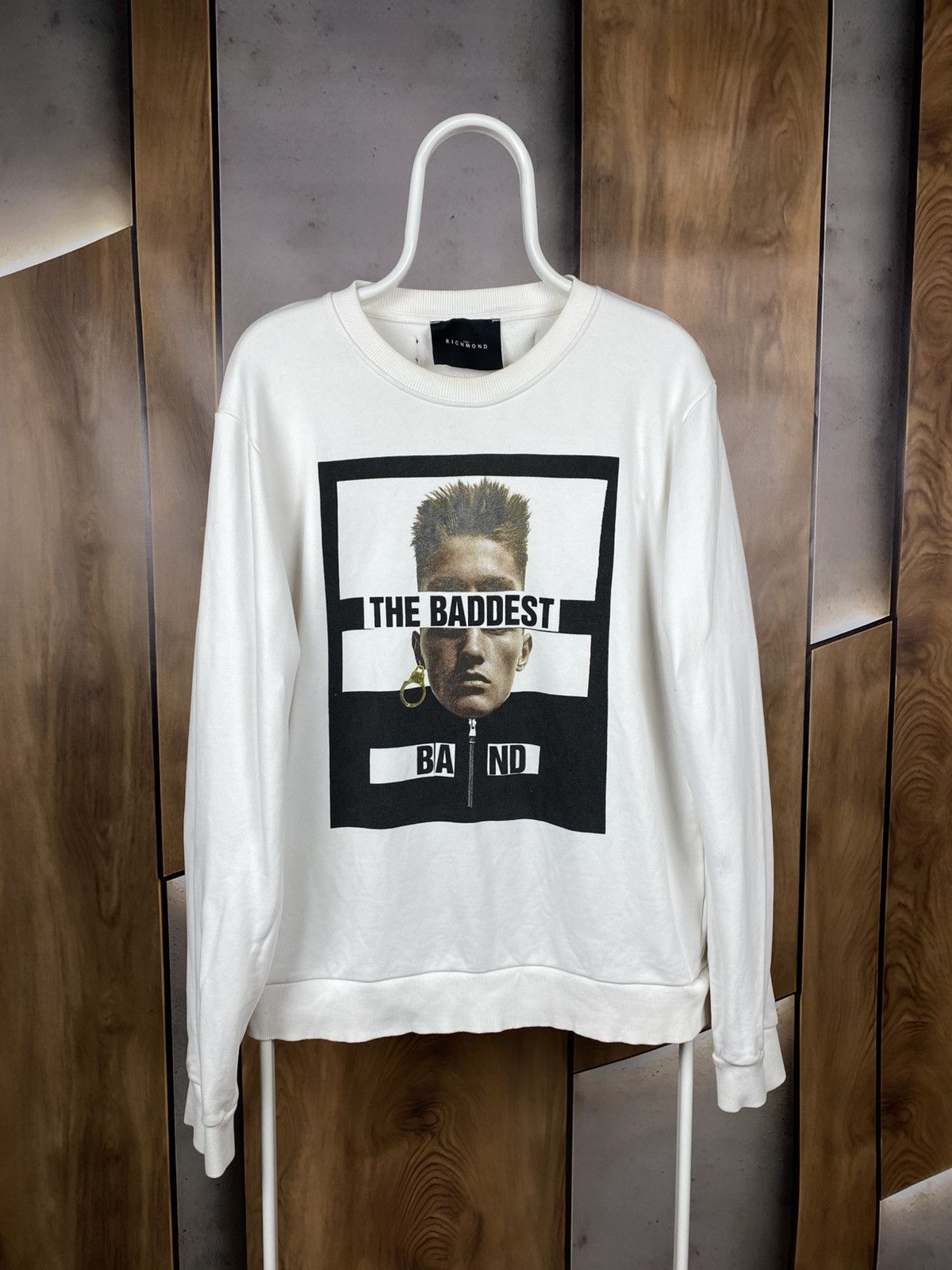John Richmond 🍇Sweatshirt John Richmond The Baddest Band Boxy Logo Tee🍇 Size US XL / EU 56 / 4 - 1 Thumbnail