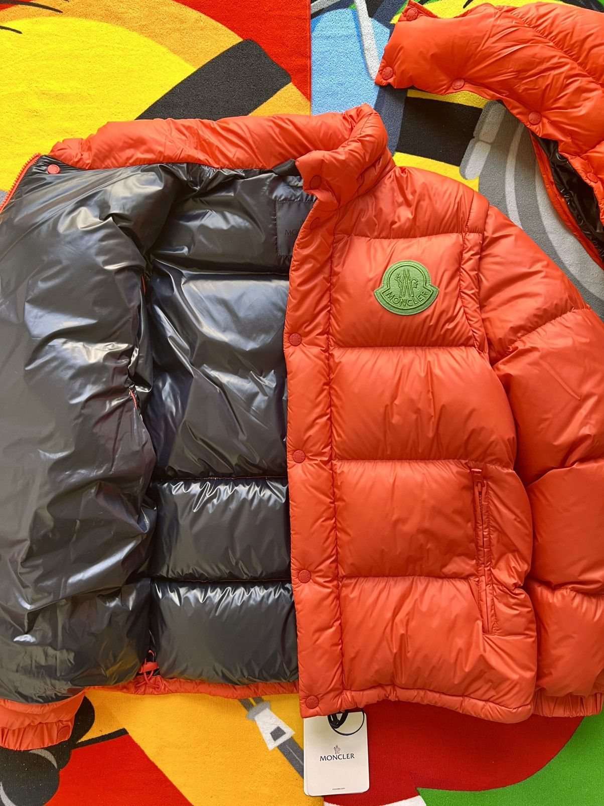 Moncler L Moncler Cyclone Short Down Jacket goose orange vest 2 jn 1 Size US L / EU 52-54 / 3 - 10 Thumbnail