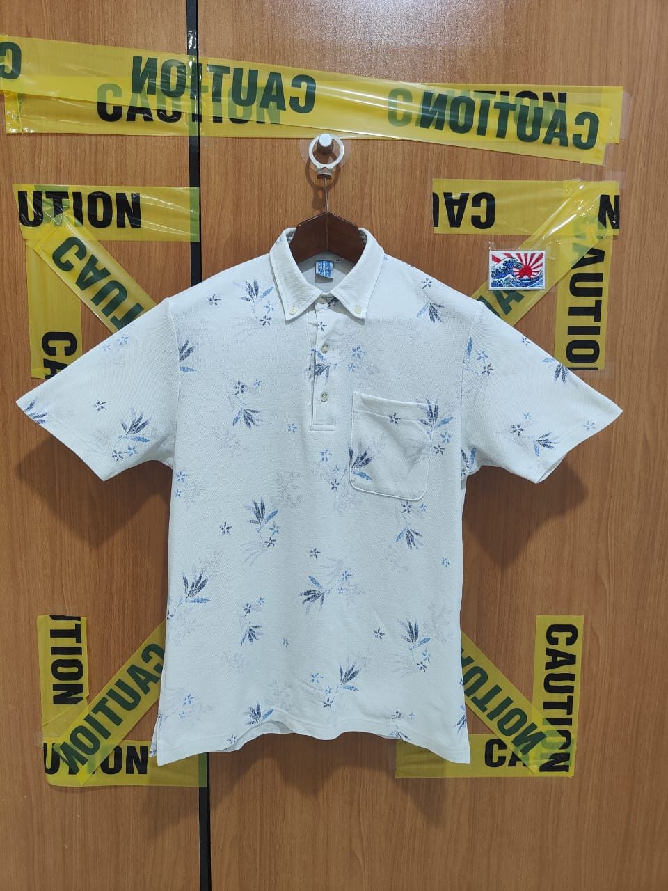 Japanese Brand vintage polo japan made in okinawa Kariyushi Polo Floral Tee Size US M / EU 48-50 / 2 - 1 Thumbnail