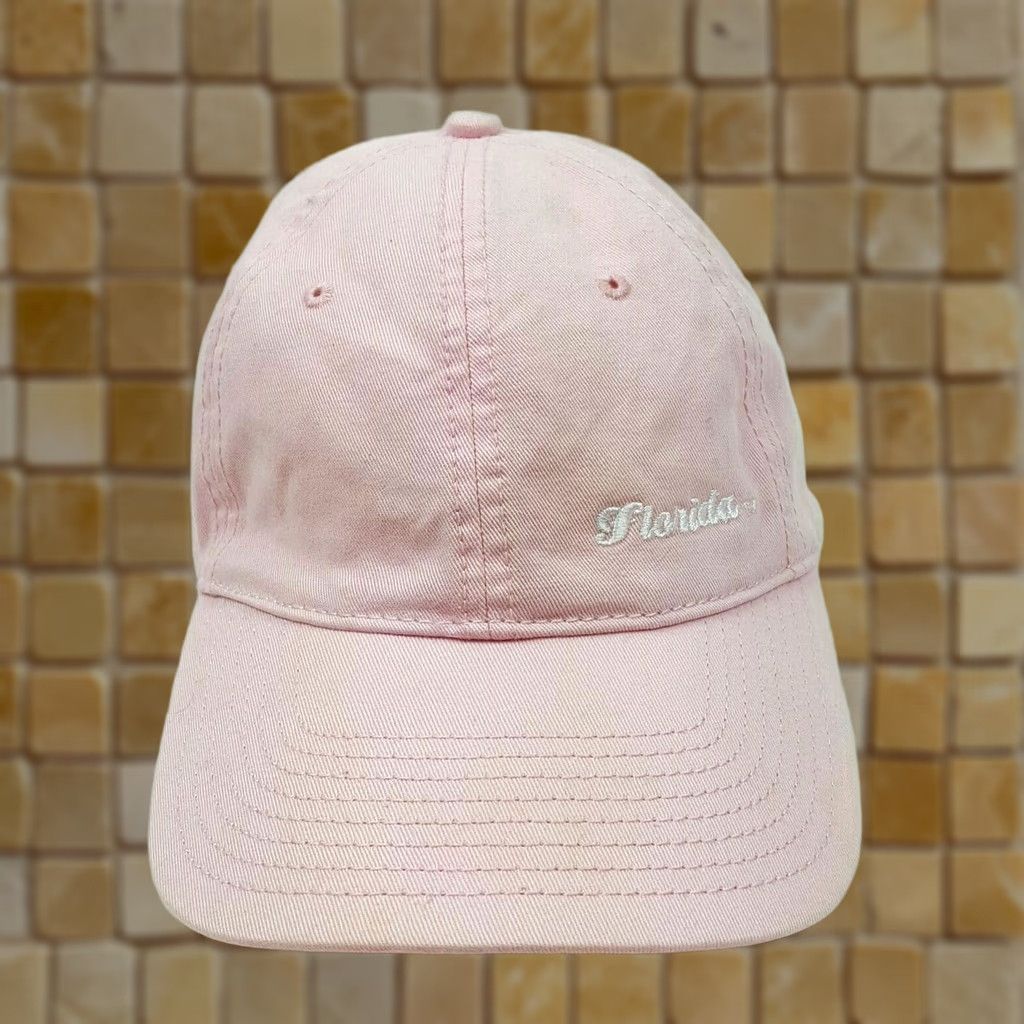 Pinko VINTAGE The Game Florida Pink Cotton Snapback Hat Baseball Cap Relaxed Sports Retro Hats Size ONE SIZE - 1 Thumbnail