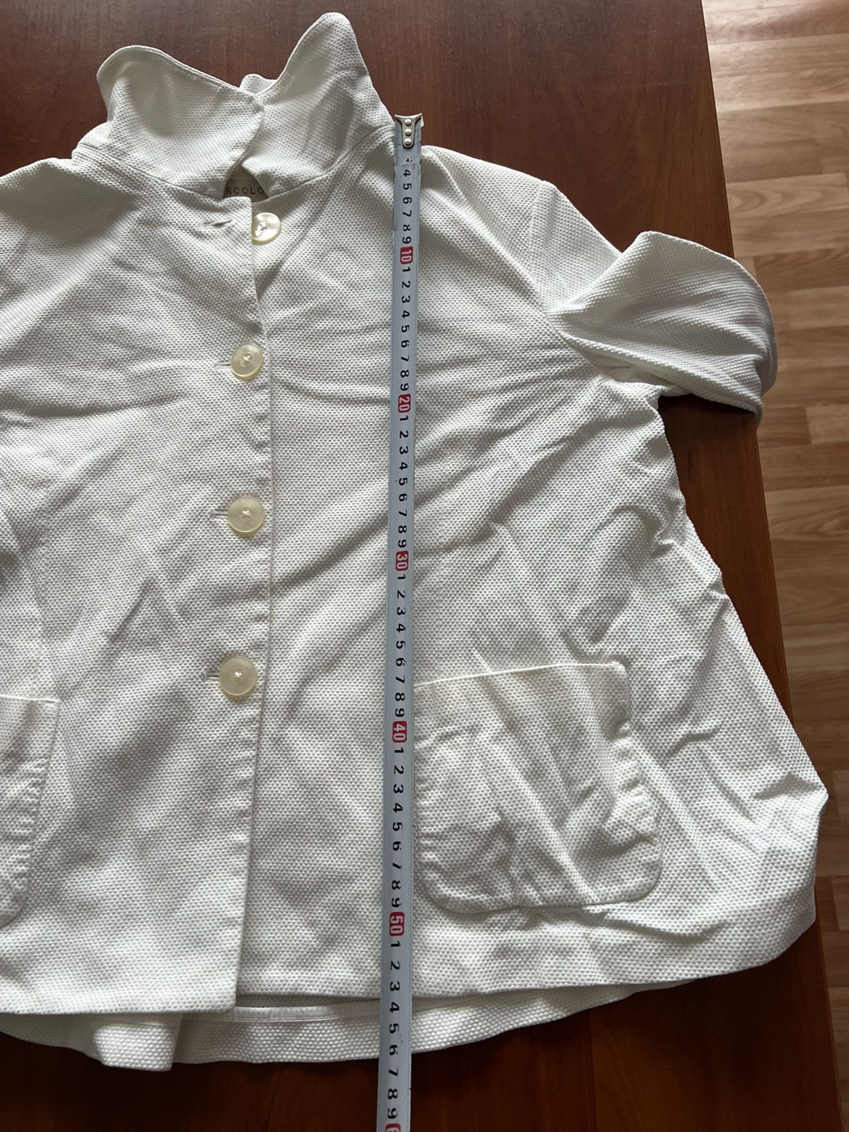 Circolo 1901 CIRCOLO 1901 WHITE CLASSIC COTTON BLEND DUTTON BLAZER JACKET Size S / US 4 / IT 40 - 15 Thumbnail