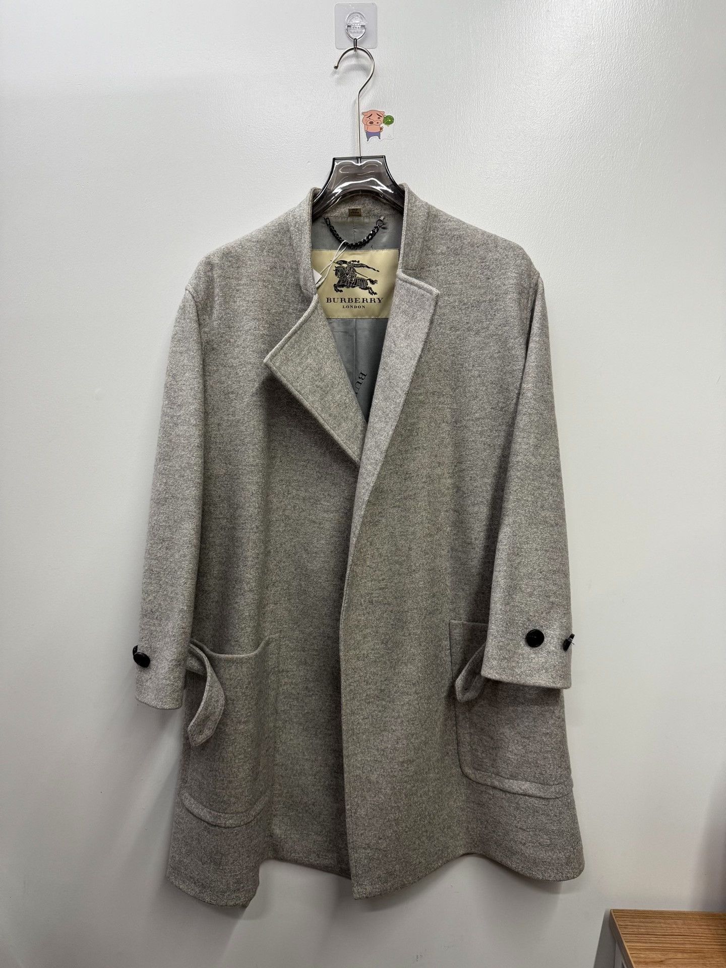 Burberry Burberry Wool Gray Heavy Coat l Men Size US L / EU 52-54 / 3 - 1 Thumbnail