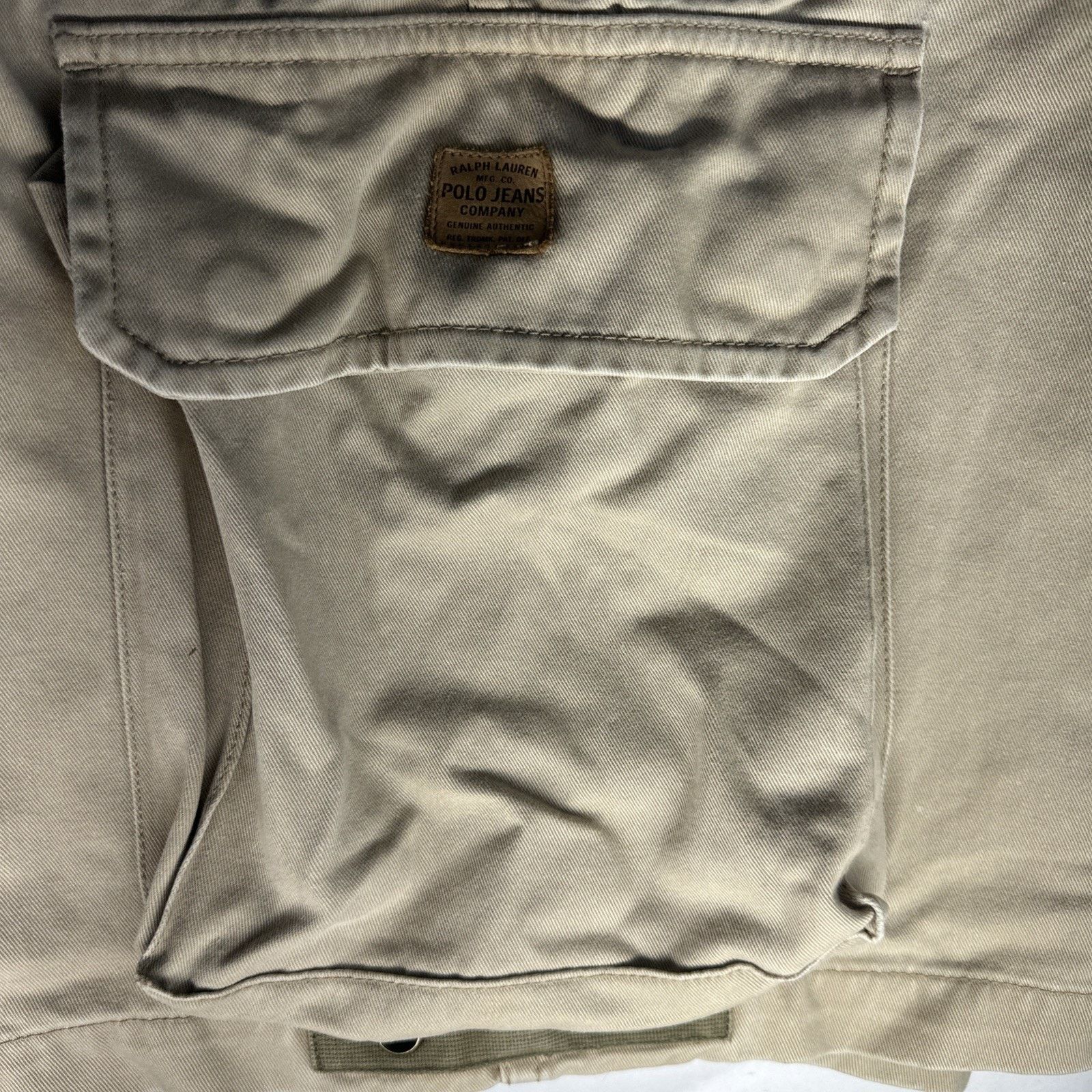 Polo Ralph Lauren Polo Jeans Co Cargo Shorts Size 36 Beige Canvas Authentic Size US 36 / EU 52 - 9 Thumbnail