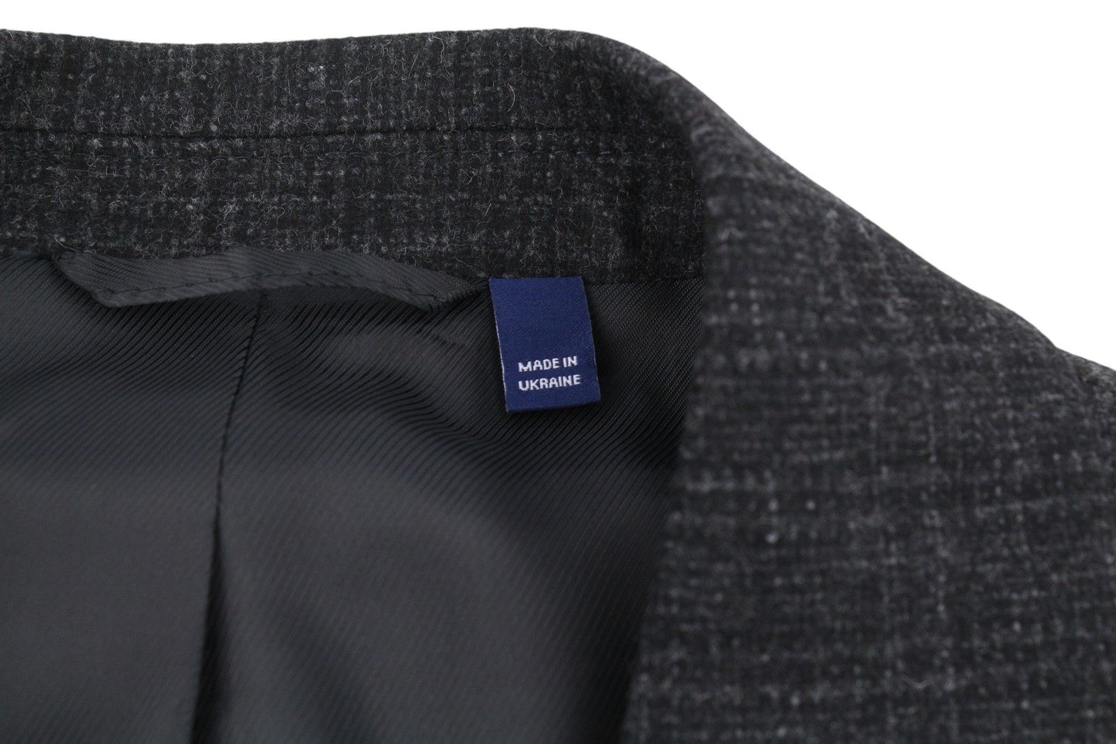 Gant FLANNEL CHECK EU54 Charcoal Wool Blend Blazer 87329 Size 44R - 8 Thumbnail