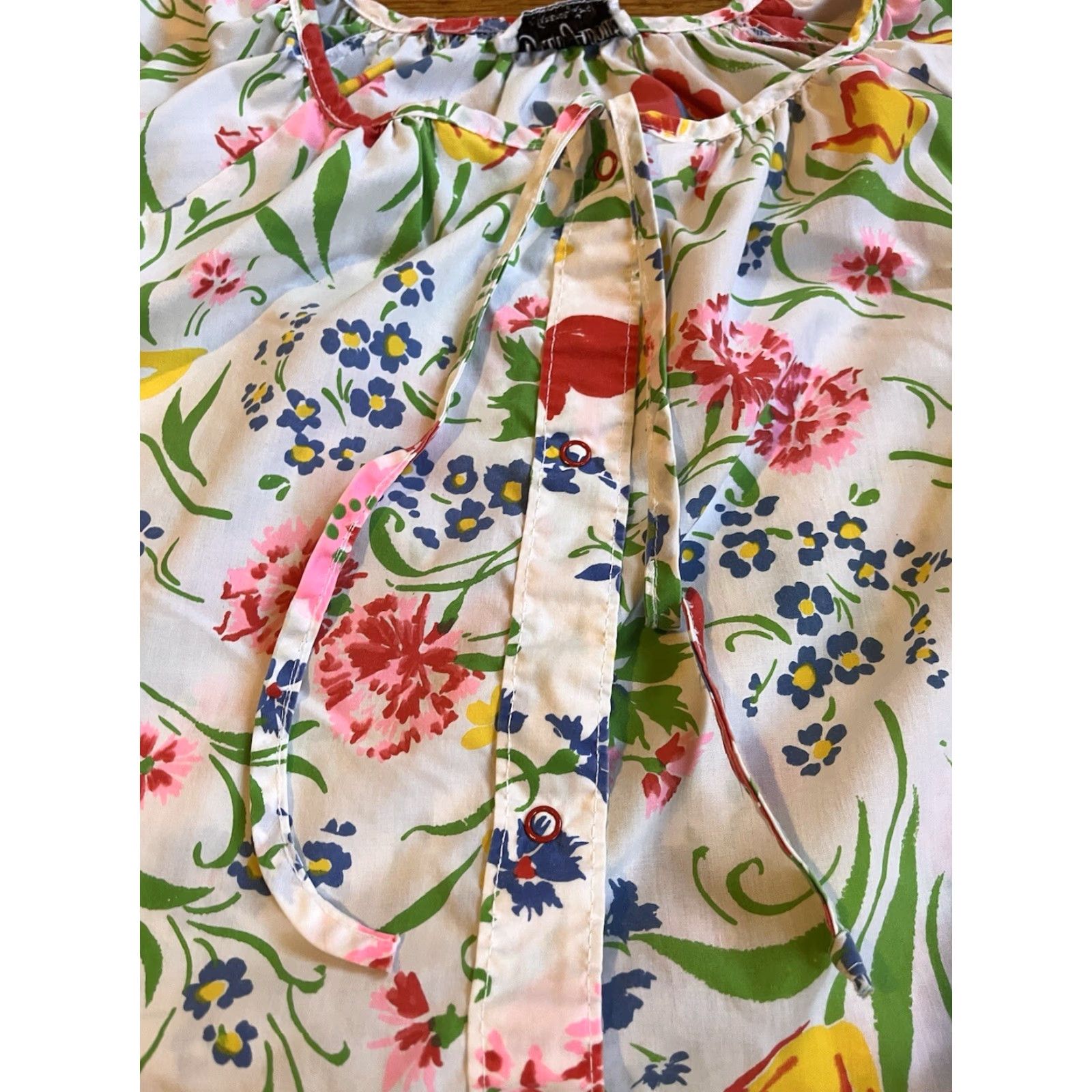 Vintage VINTAGE Buzz About By Rosemary Long House Dress Kaftan One Size Floral Womens Size ONE SIZE - 5 Thumbnail