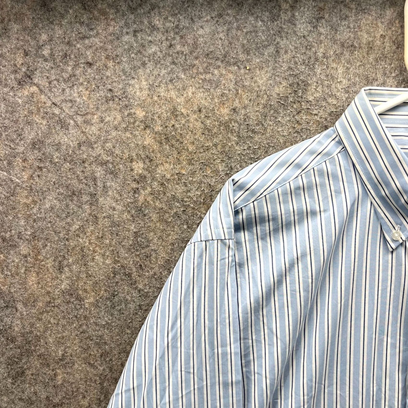 Vintage Pennington & Bailes Shirt Mens XL Blue Striped Button-Down Preppy Oxford Shirt Adults Regular Long Sleeve Navy Blue Mens XL Button-Up Size US XL / EU 56 / 4 - 6 Thumbnail