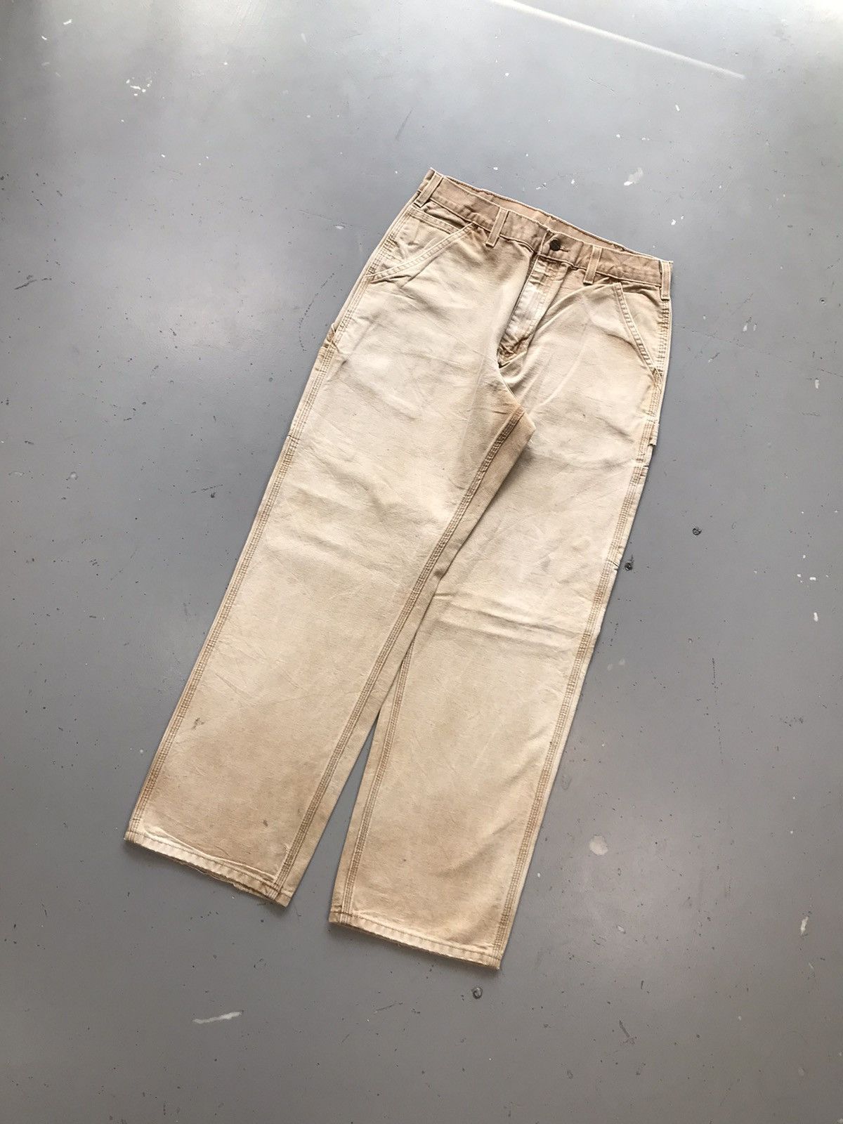 Carhartt × Vintage Vintage sunfade Carhartt b11 BRN carpenter denim Size US 30 / EU 46 - 3 Thumbnail