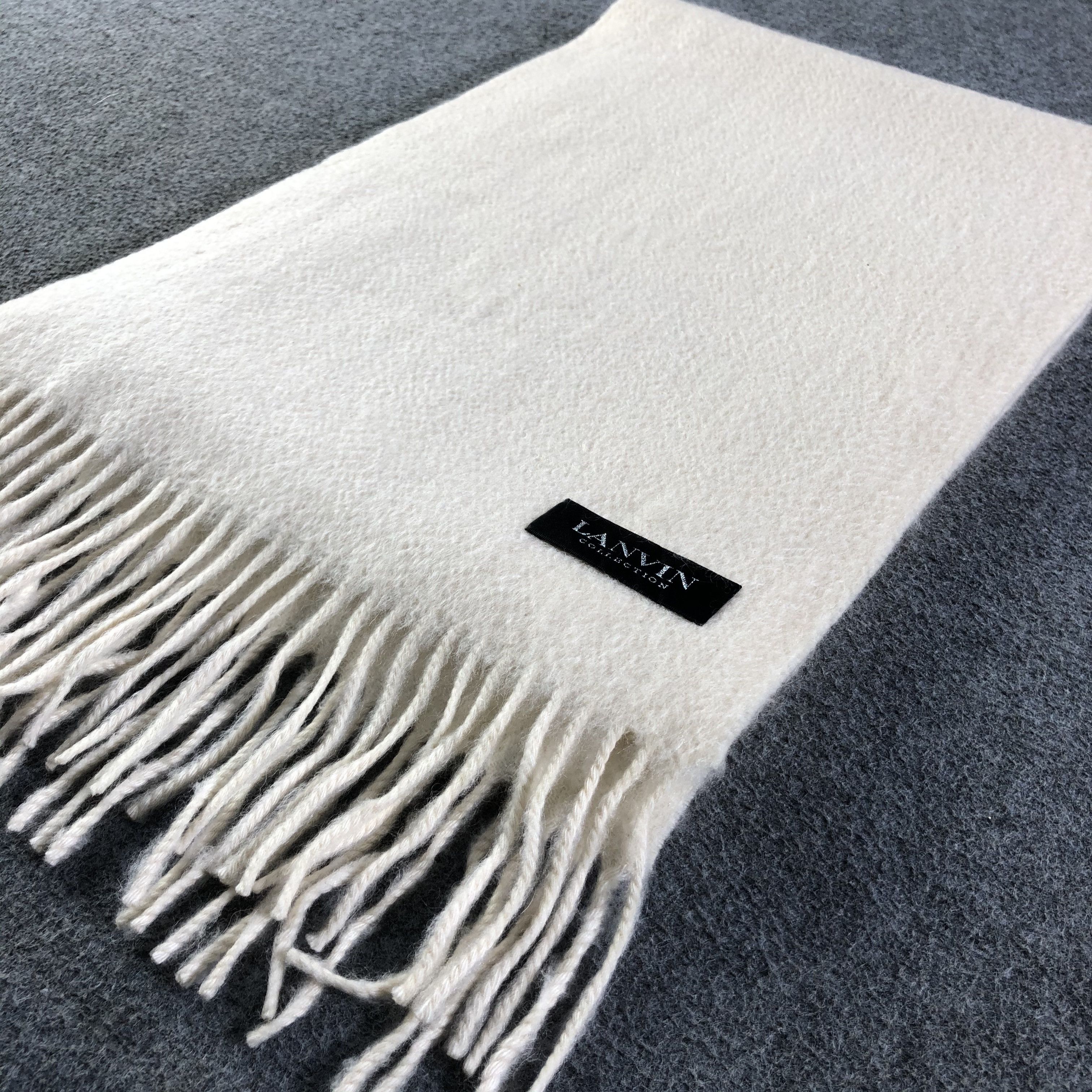 Lanvin Lanvin Cashmere Scarf / Muffler / Neckwear P622 Size ONE SIZE - 6 Thumbnail