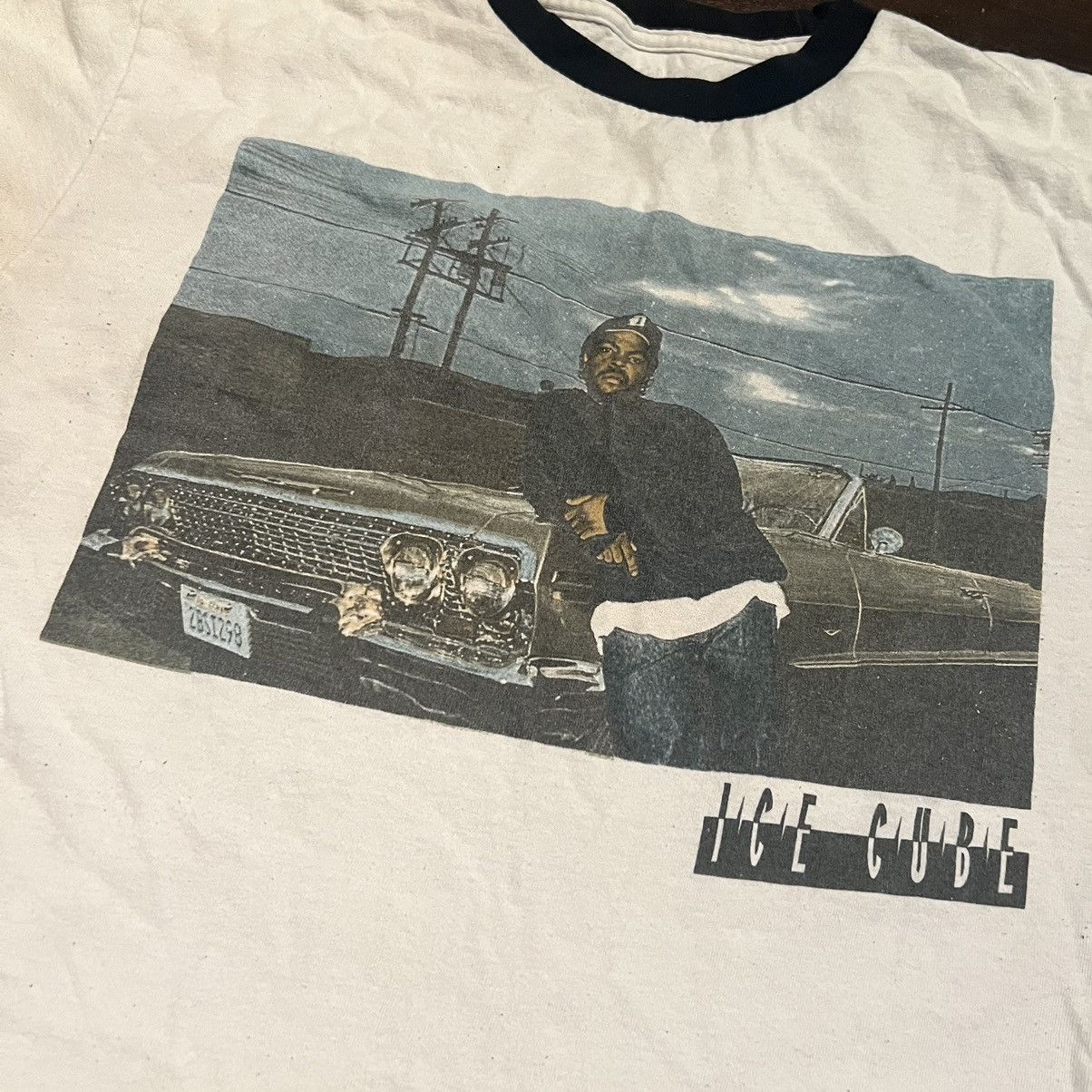 Vintage Ice Cube Doughboy Boyz N The Hood Graphic Tee Black Ringer Size US M / EU 48-50 / 2 - 1 Thumbnail