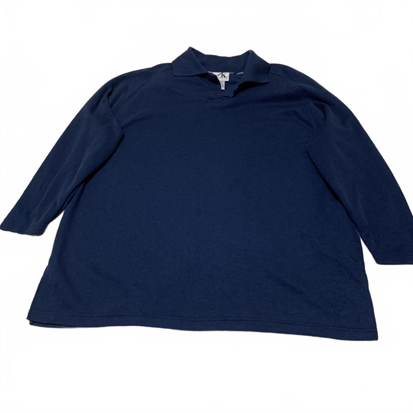 Other JK America Women's Size 18/20 Navy Blue Polo Shirt Size XXL / US 16-18 / IT 52-54 - 1 Thumbnail