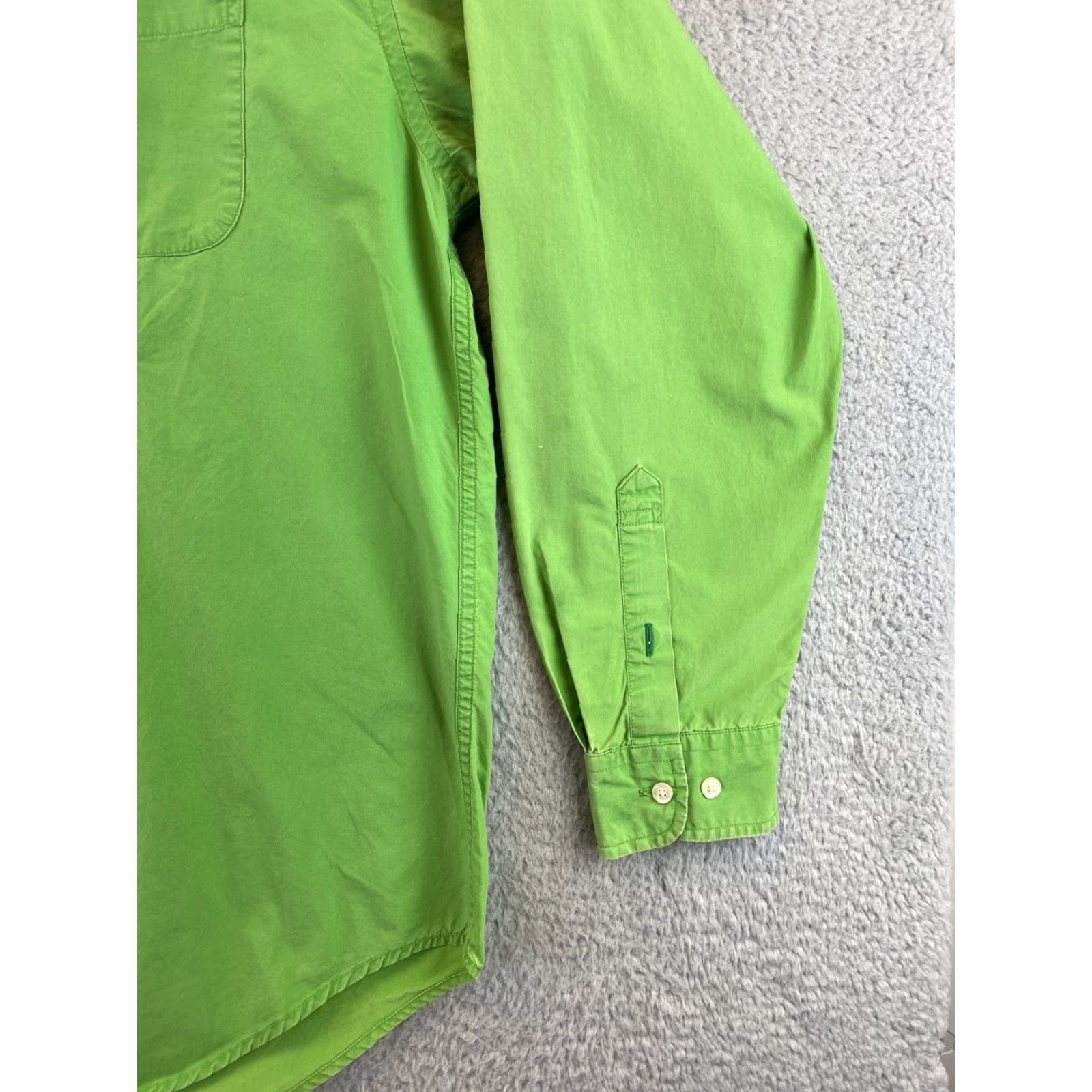 Tommy Hilfiger Tommy Hilfiger Dress Shirt Men Long Sleeve Light Green Large Button Down 89-30 Regular Fit Size 42R - 3 Thumbnail