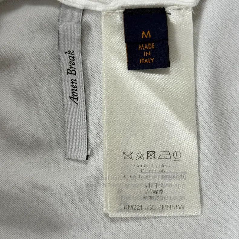 Louis Vuitton Louis Vuitton White and green slogan knitted short sleeve Size US M / EU 48-50 / 2 - 6 Thumbnail