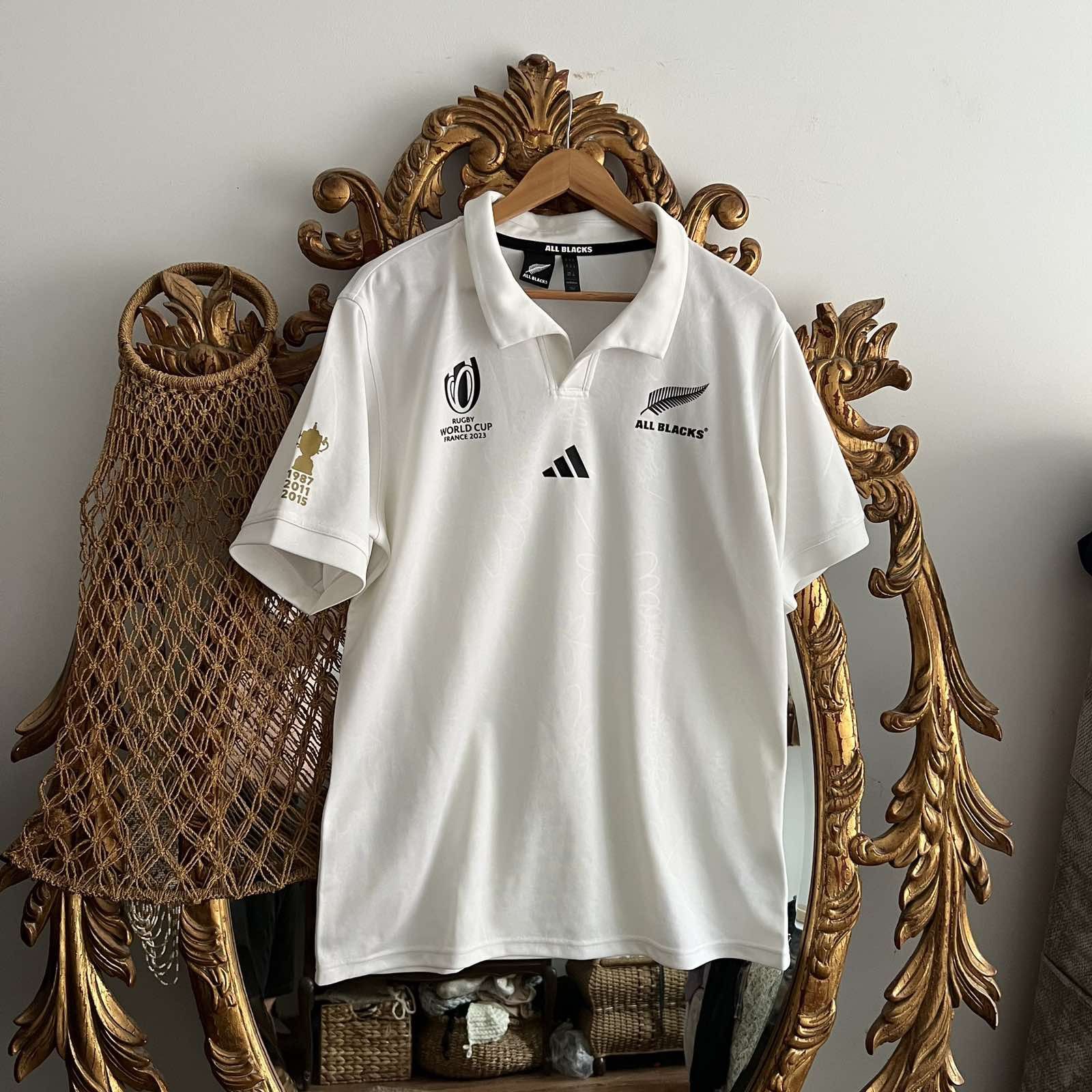Adidas All Blacks New Zealand Home Rugby Shirt Adidas Jersey Size US XL / EU 56 / 4 - 1 Thumbnail