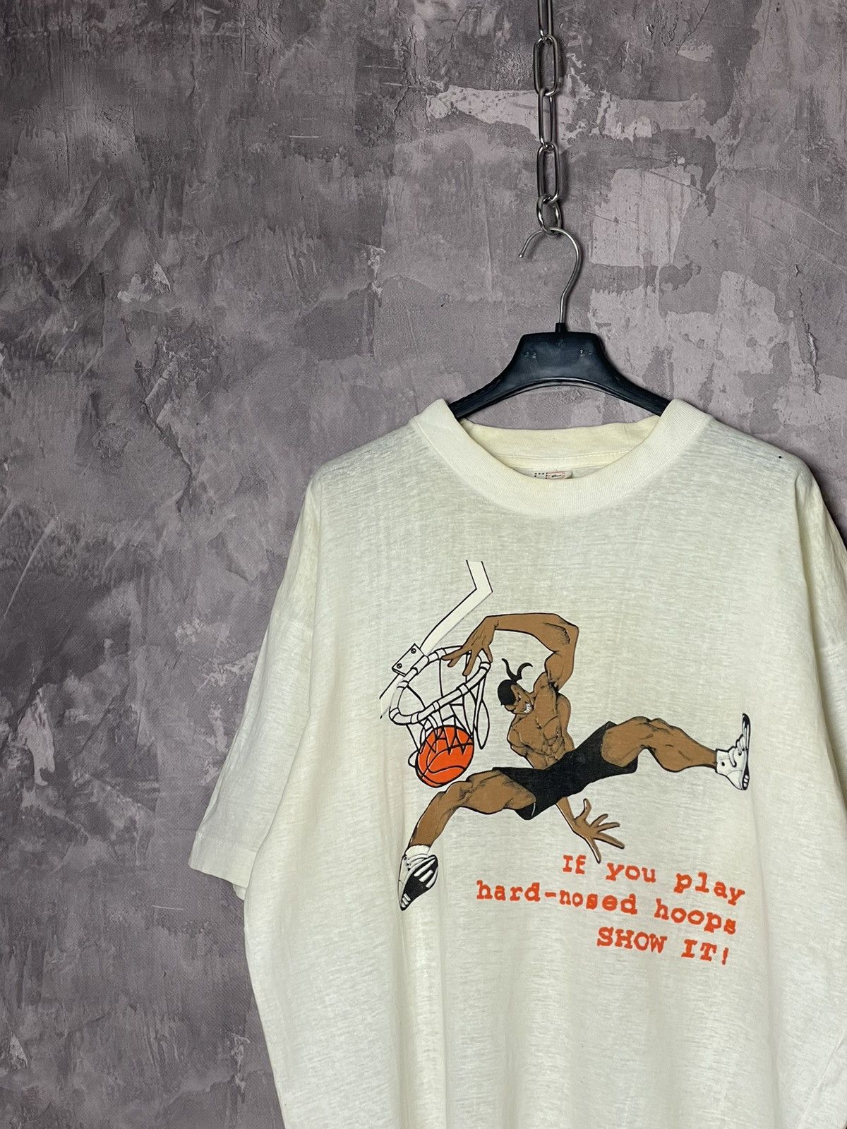 Anime × Japanese Brand × Vintage Vintage 90s Invention Of Basketball art graphic t shirt rare Size US XL / EU 56 / 4 - 4 Thumbnail