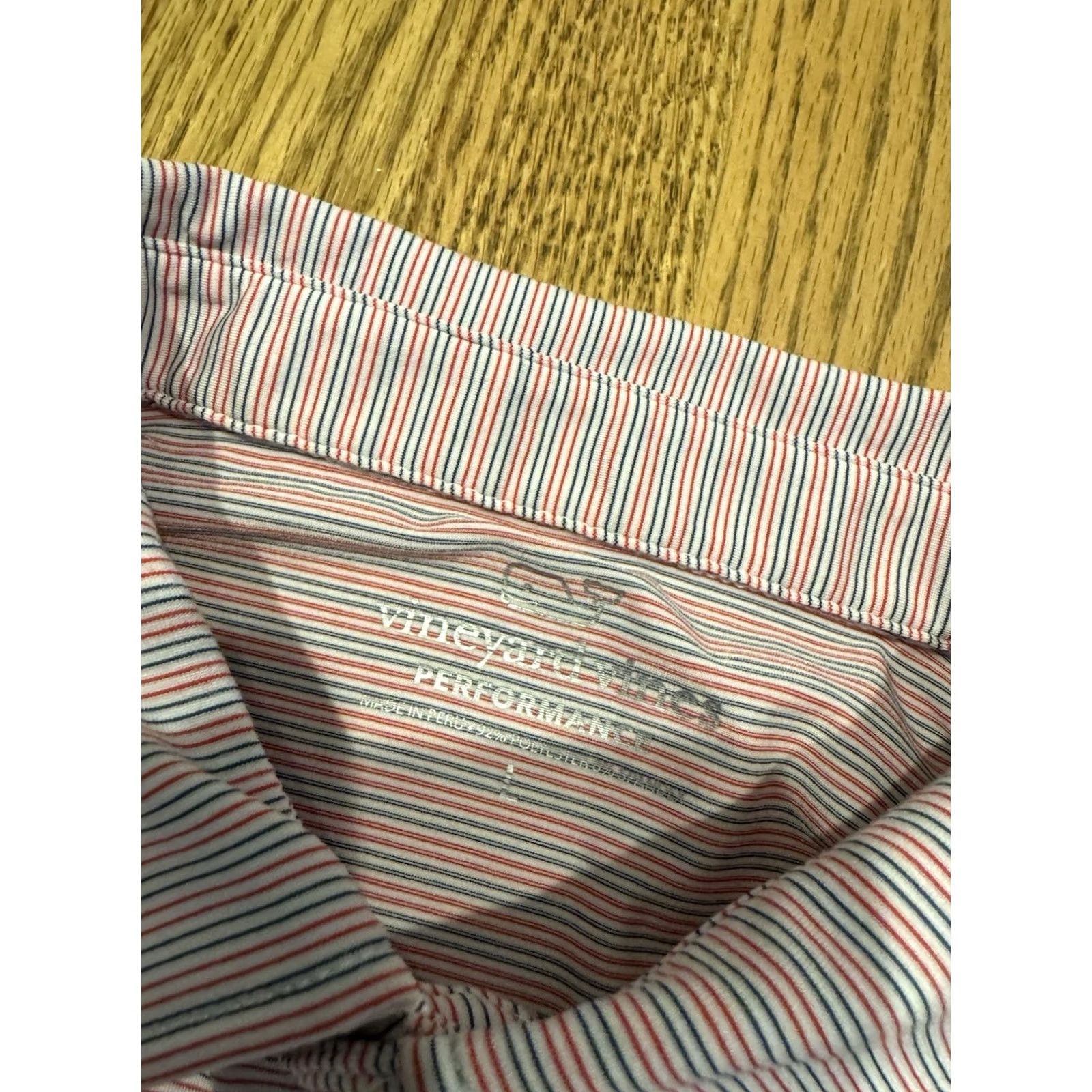 Vineyard Vines Vineyard Vines Polo Shirt Men’s XL Performance Stretch Red Blue Stripe Multicolor Short Sleeve Golf Polo Shirt Size US XL / EU 56 / 4 - 3 Thumbnail