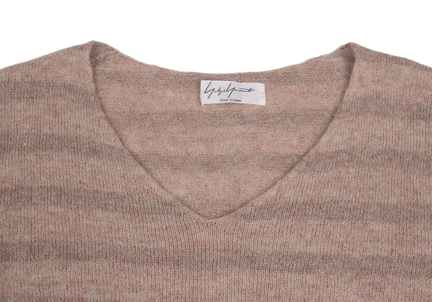 Yohji Yamamoto Yohji Yamamoto Linen Blend Glitter Stripe Sweater Size US M / EU 48-50 / 2 - 5 Thumbnail