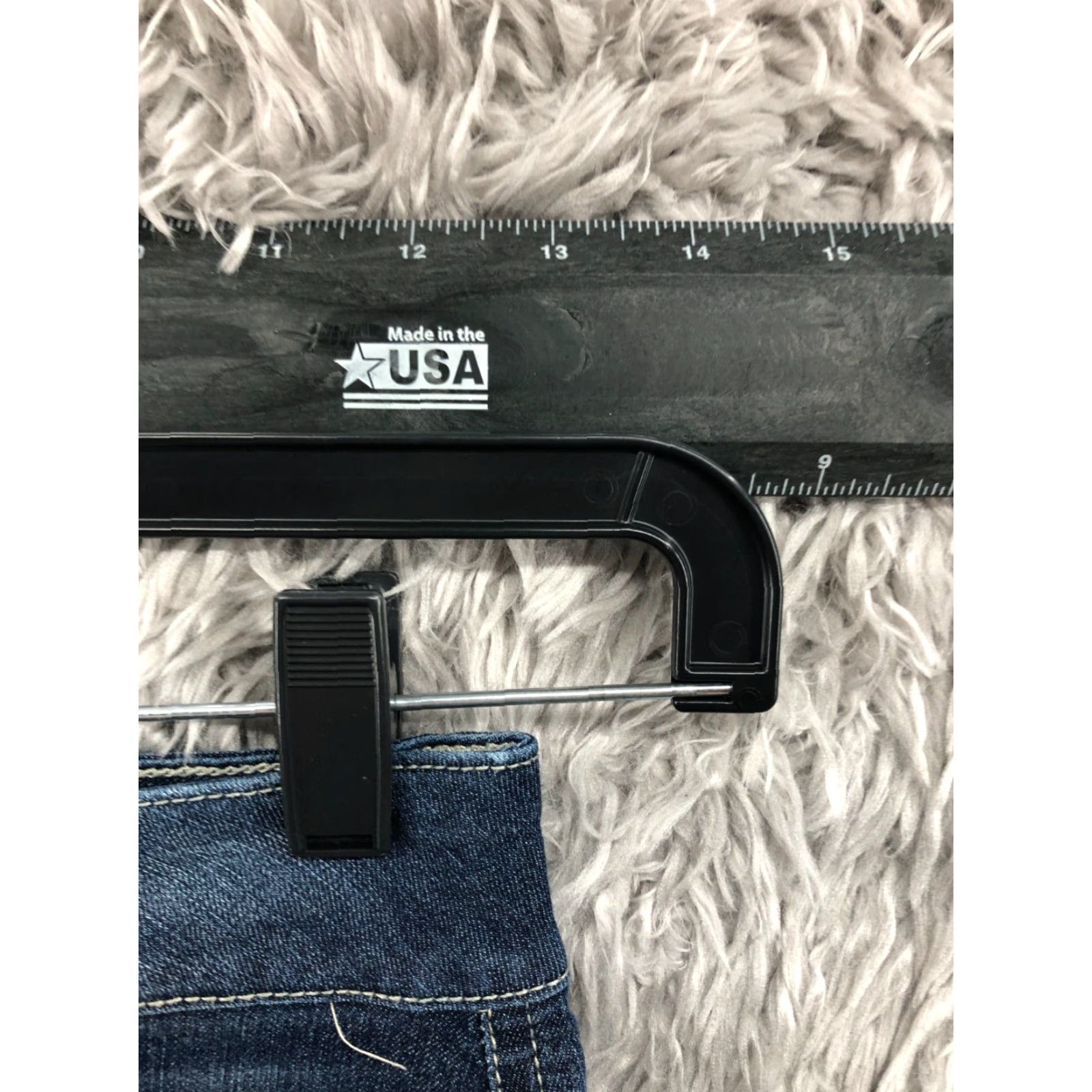 Vintage No Boundaries Bermuda Shorts Juniors Size 1 Mid Rise Dark Wash Blue Denim Cuff Women Size 25" / US 0 / IT 36 - 2 Thumbnail