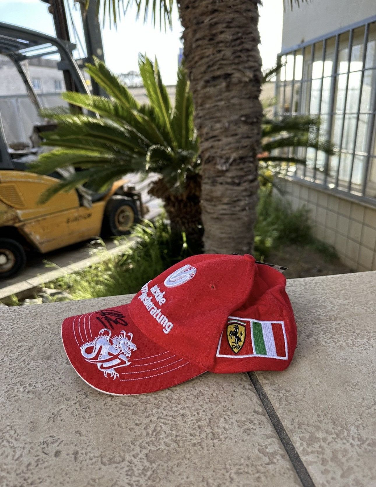 Ferrari × Vintage Ferrari Cap Racing Red Vintage Size ONE SIZE - 8 Thumbnail