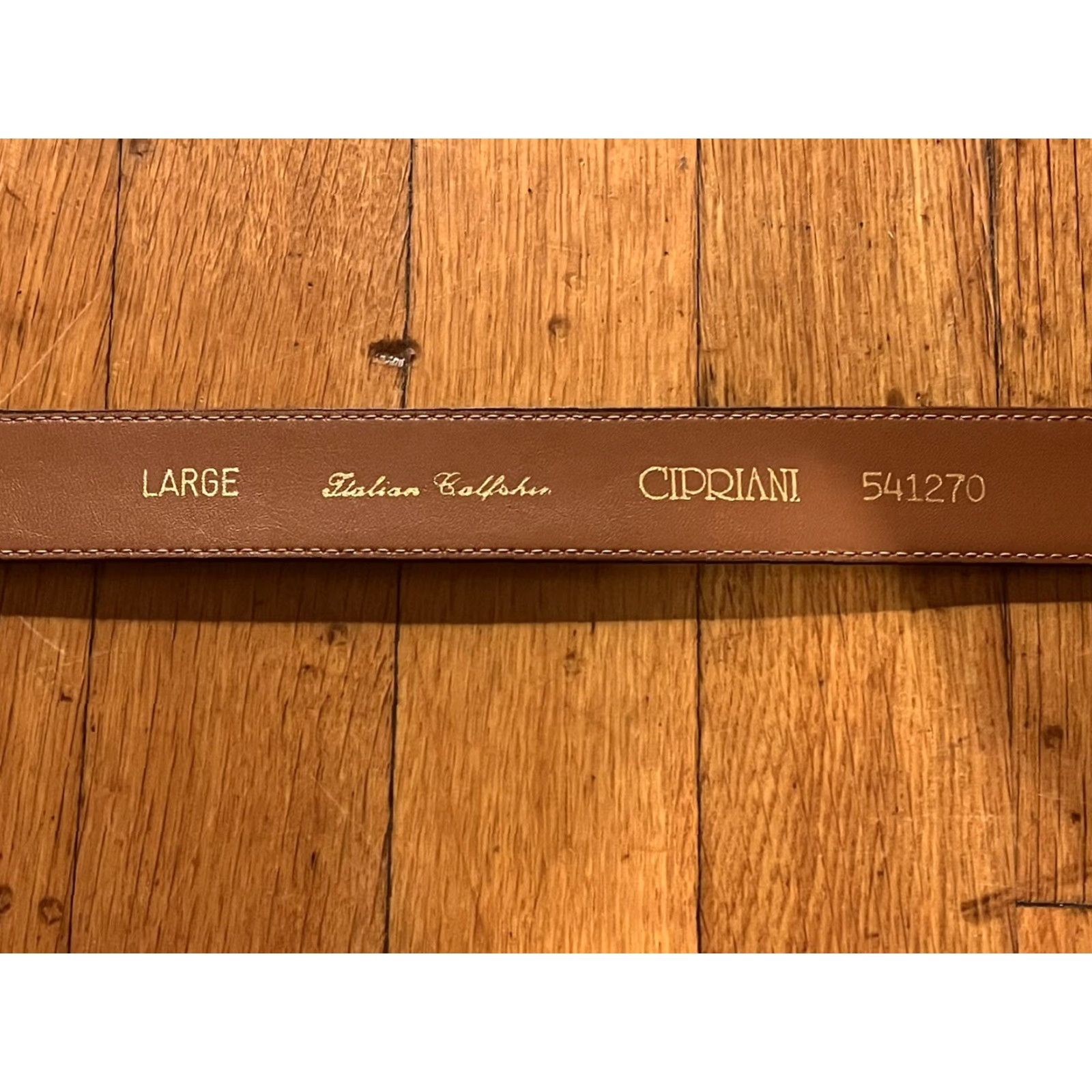 Vintage Ciprani Embossed Italian Alligator Calfskin Leather Belt Women's Large Purple Belt Womens Size ONE SIZE - 5 Thumbnail