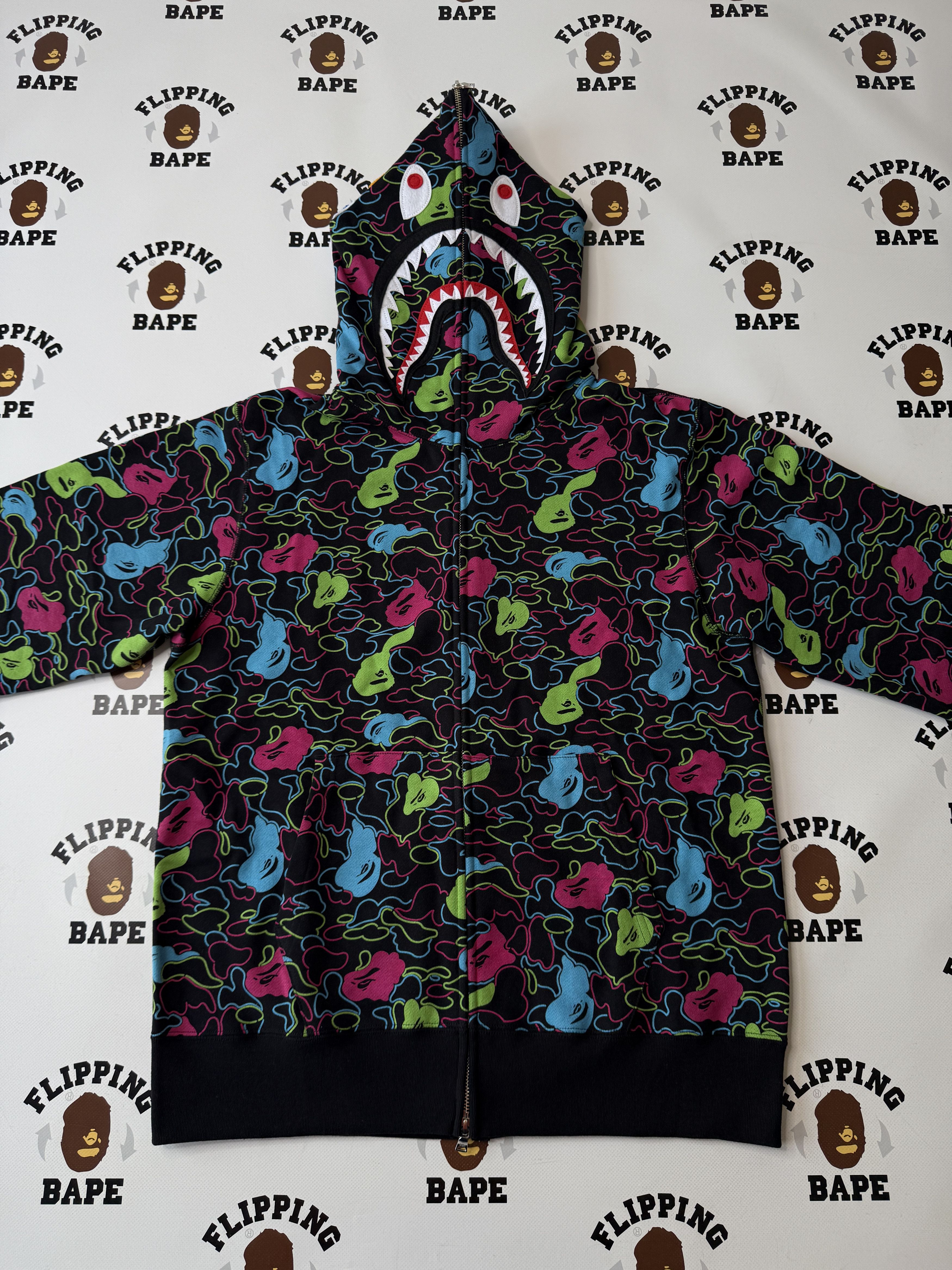 Bape BAPE LAS VEGAS SEPARATE SHARK FULL ZIP HOODIE Size US M / EU 48-50 / 2 - 10 Thumbnail