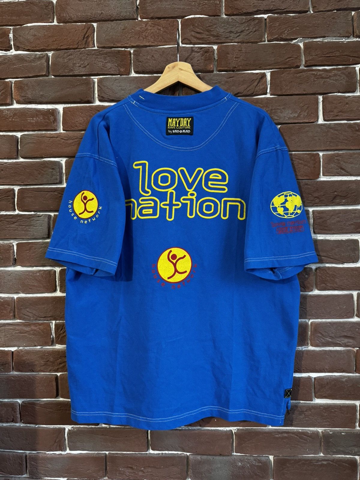 Band Tees 90s MayDay Bad+Mad Love Parade rave vintage long Techno tee Size US L / EU 52-54 / 3 - 2 Thumbnail