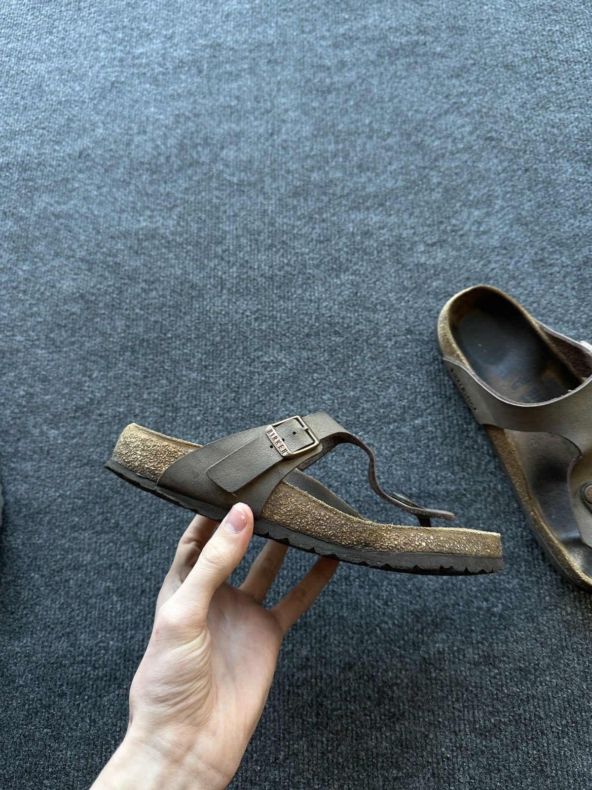 Birkenstock VNTG🚨 BIRKENSTOCK BROWN LUXURY Y2K RARE WOMEN SLIDES Size US 7 / IT 37 - 2 Thumbnail