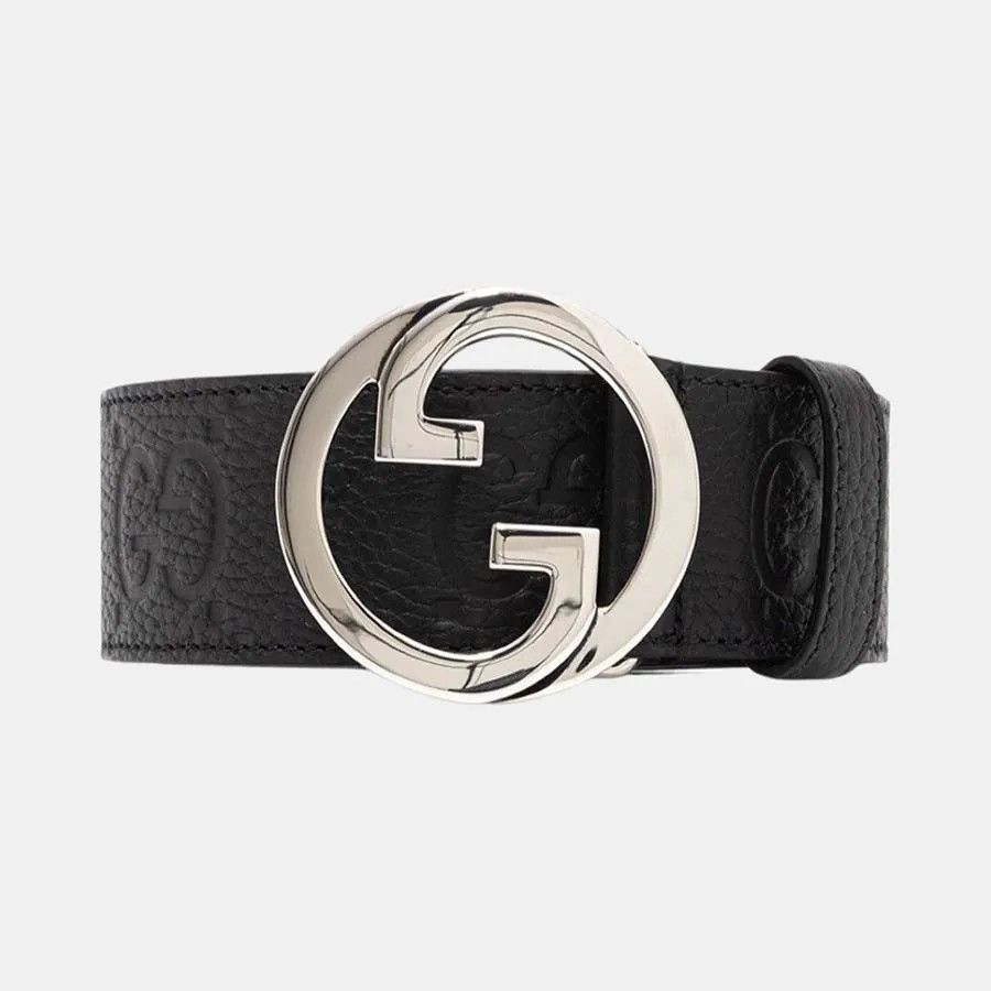 Gucci o1mt1gz0325 Size: 85 / Blondie Wide Belt in Black Size 32 - 2 Thumbnail