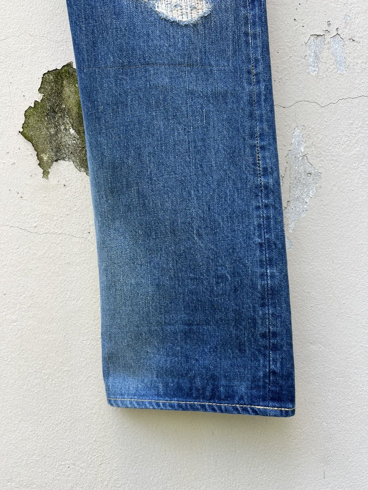 Sugar Cane Vintage Sugar Cane Japan Distress Mud Denim Selvedge Jeans Size US 30 / EU 46 - 13 Thumbnail