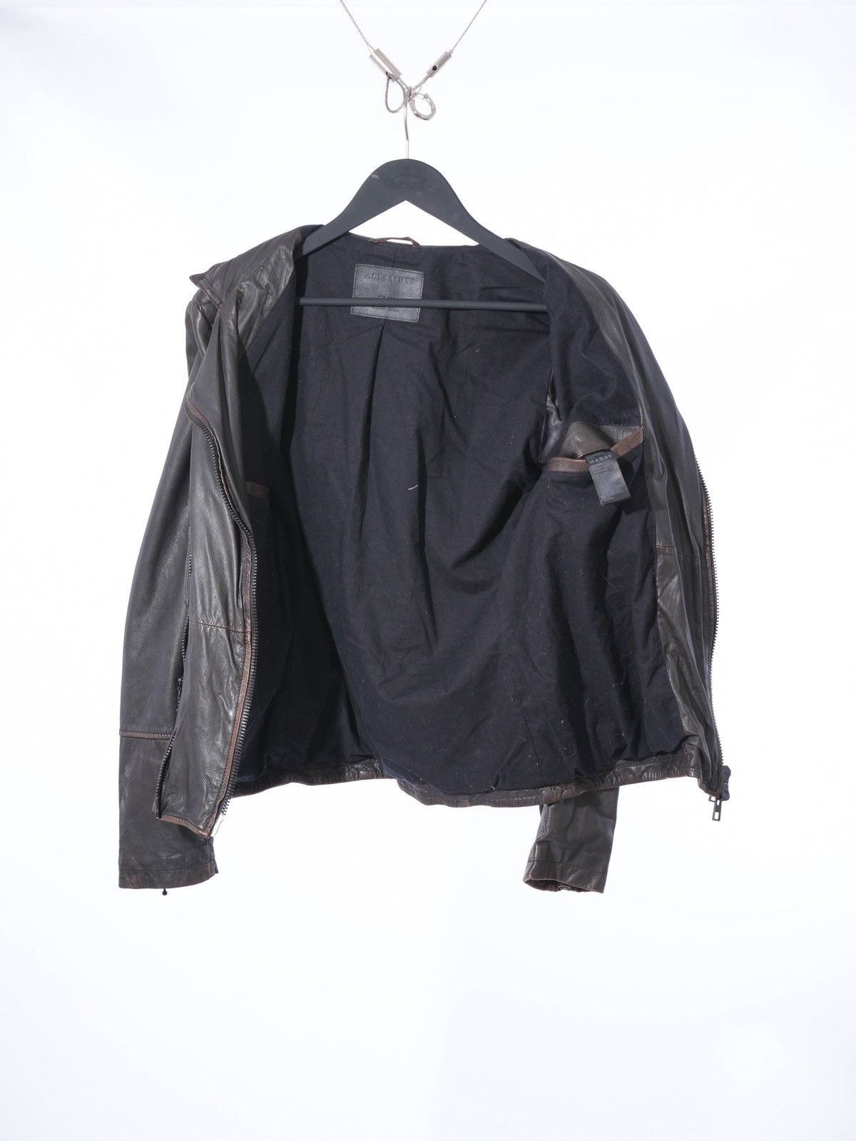 Allsaints AllSaints Cargo Biker Leather Faded Jacket size S Size US S / EU 44-46 / 1 - 8 Thumbnail