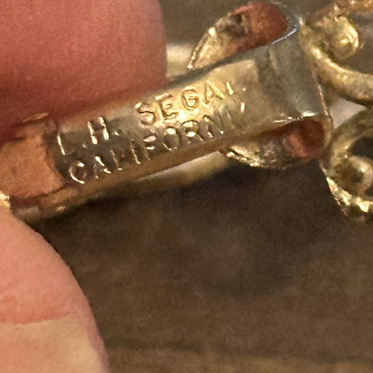 Other × Vintage Vintage L.H. Segal California gold and white hoop earrings Size ONE SIZE - 3 Thumbnail