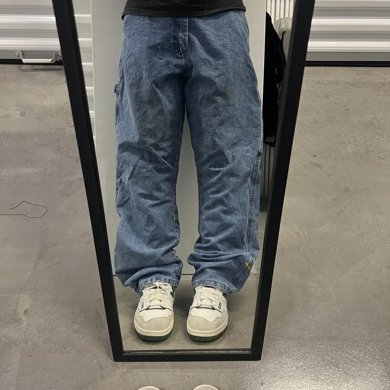 Wrangler Crazy Vintage Y2K Baggy Blue Medium wash Carpenter Jeans Size US 38 / EU 54 - 1 Thumbnail