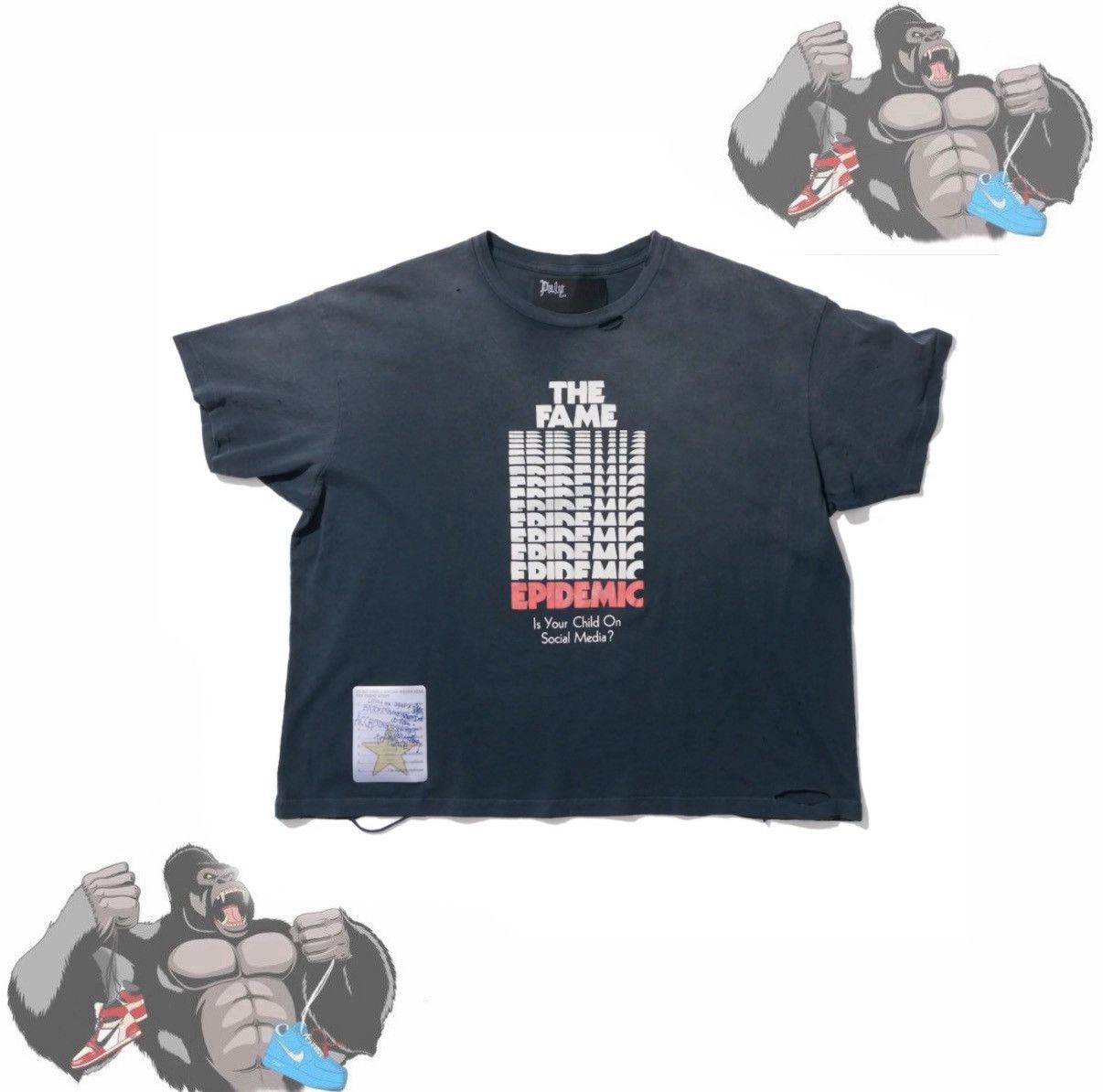 Paly Hollywood Paly Hollywood Fame Epidemic Tee Size US M / EU 48-50 / 2 - 1 Thumbnail