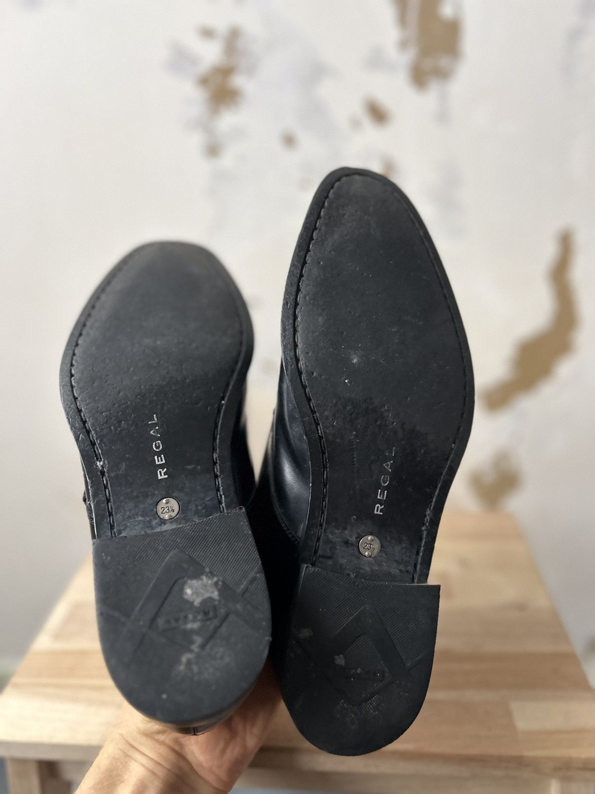 Japanese Brand × REGAL Brogues REGAL BLACK LEATHER SHOES Size US 6.5 / EU 39-40 - 6 Thumbnail