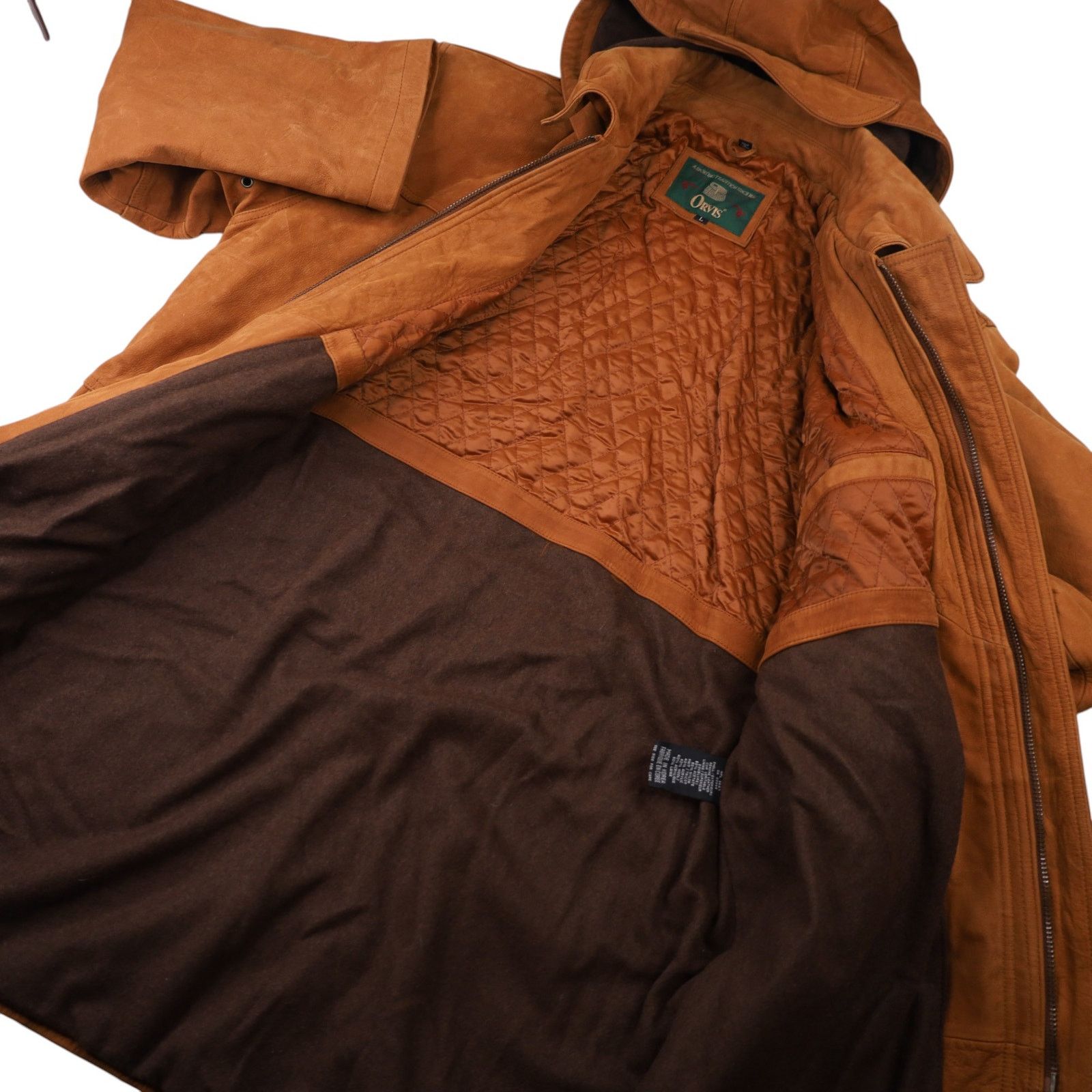Orvis × Vintage Vintage Orvis Nubuck Leather Toggle Duffle Coat Size US L / EU 52-54 / 3 - 11 Thumbnail