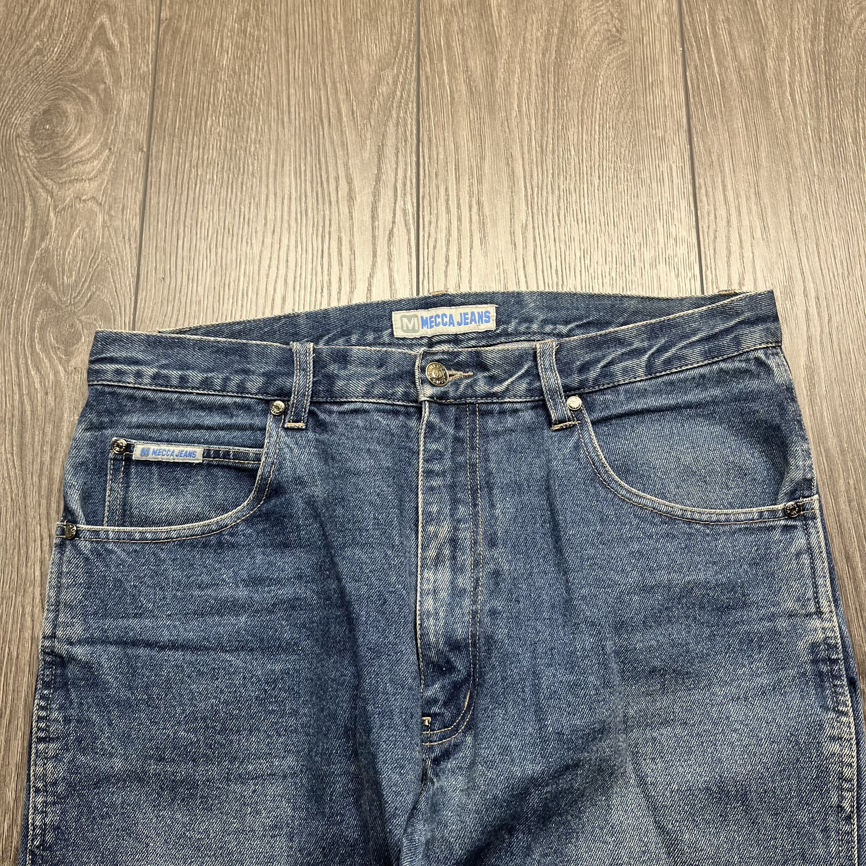 Mecca × Vintage Vintage Mecca Skate Wide Leg Baggy Denim Jeans Size US 34 / EU 50 - 6 Thumbnail